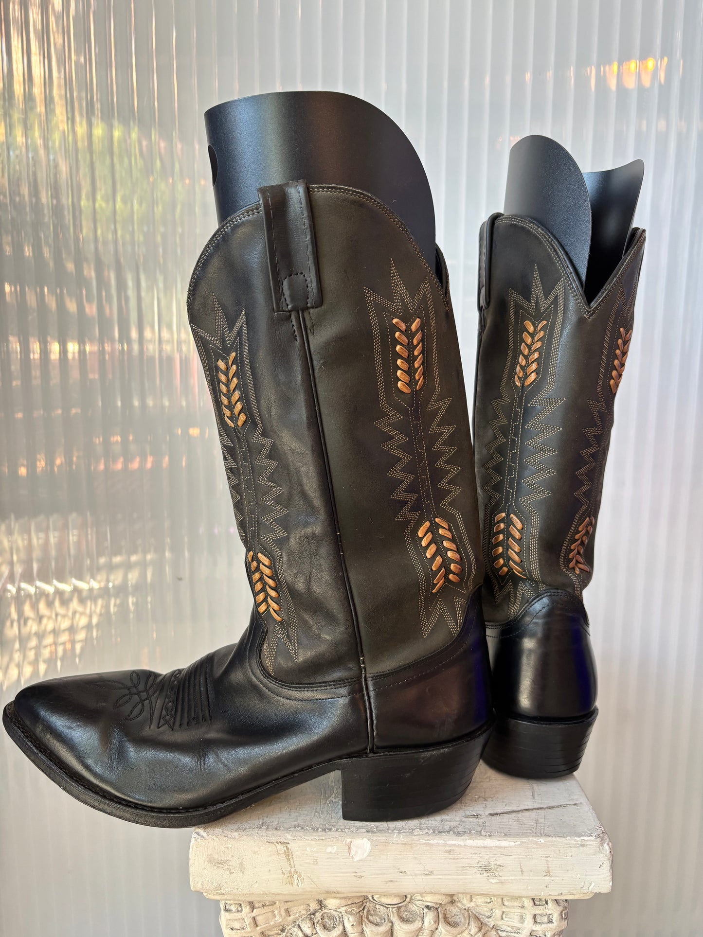 Dan Post 2-Tone Embroidery & Cording Boot 11D