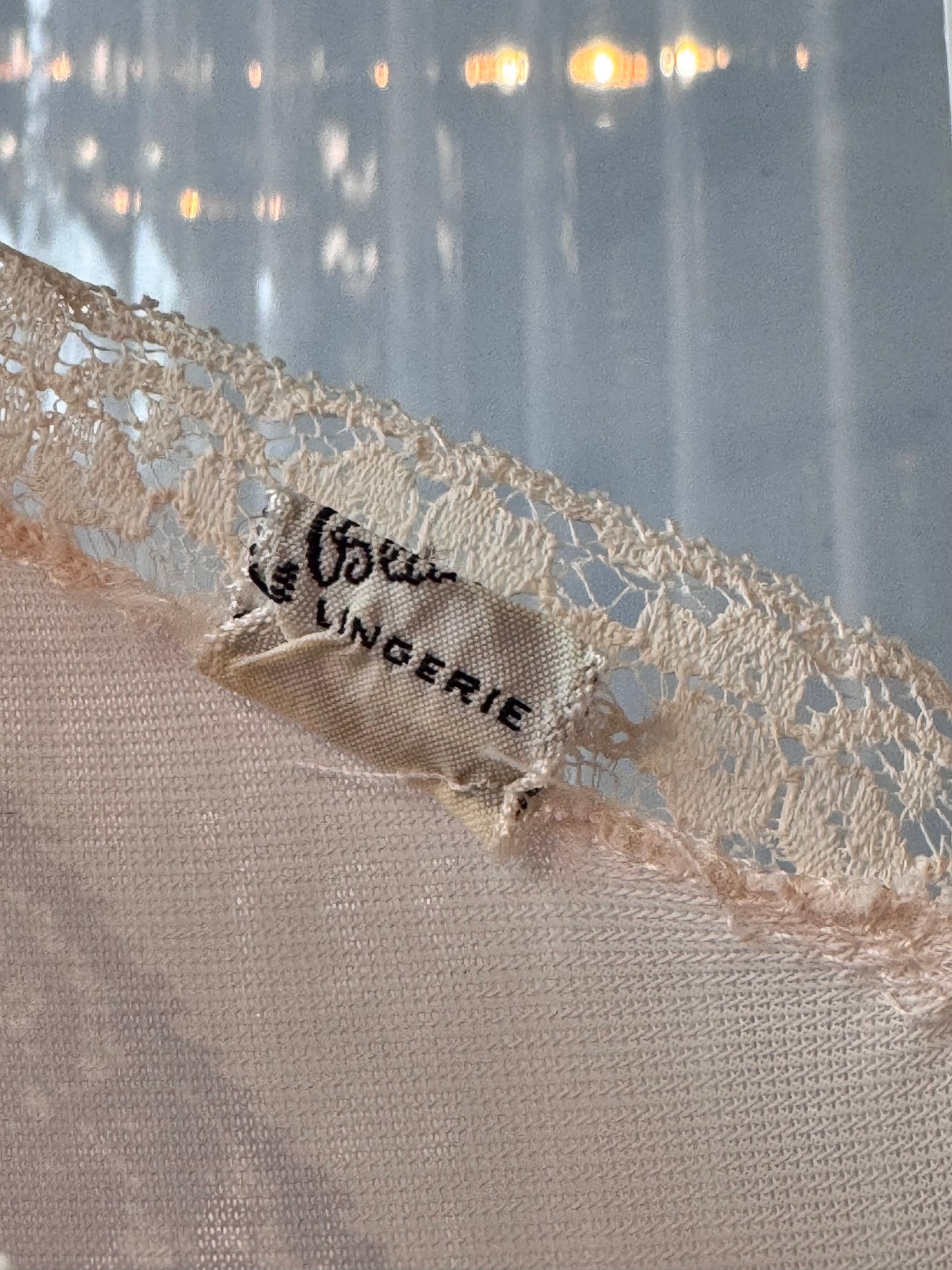 1960s Baby Pink Slip with Lace Cups