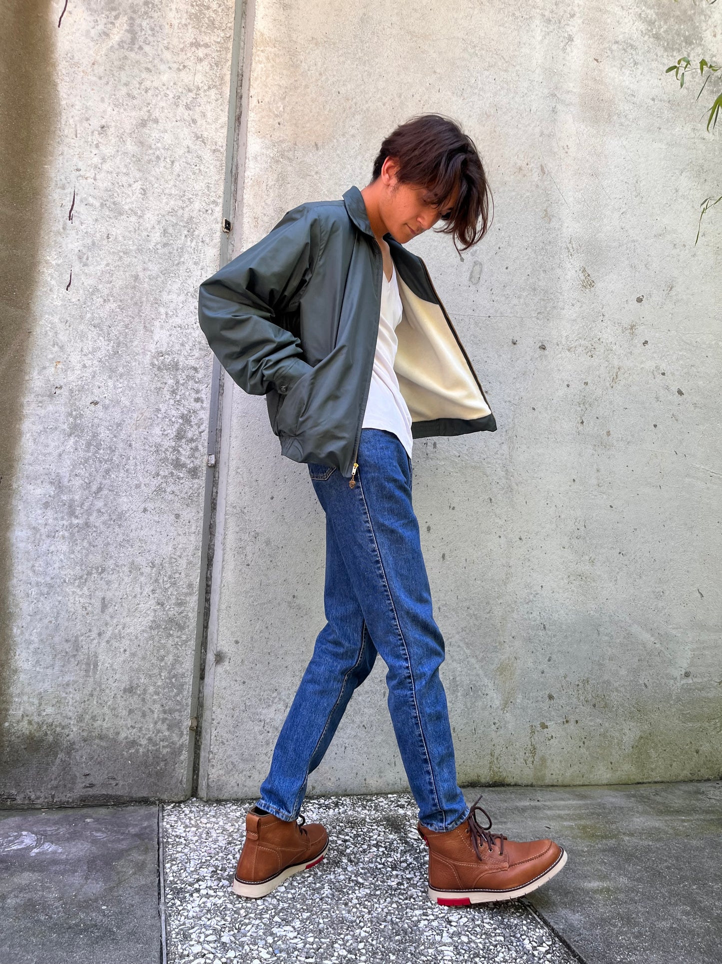 1960s McGregor Nylon Anti-Freeze Grey-Green Jacket