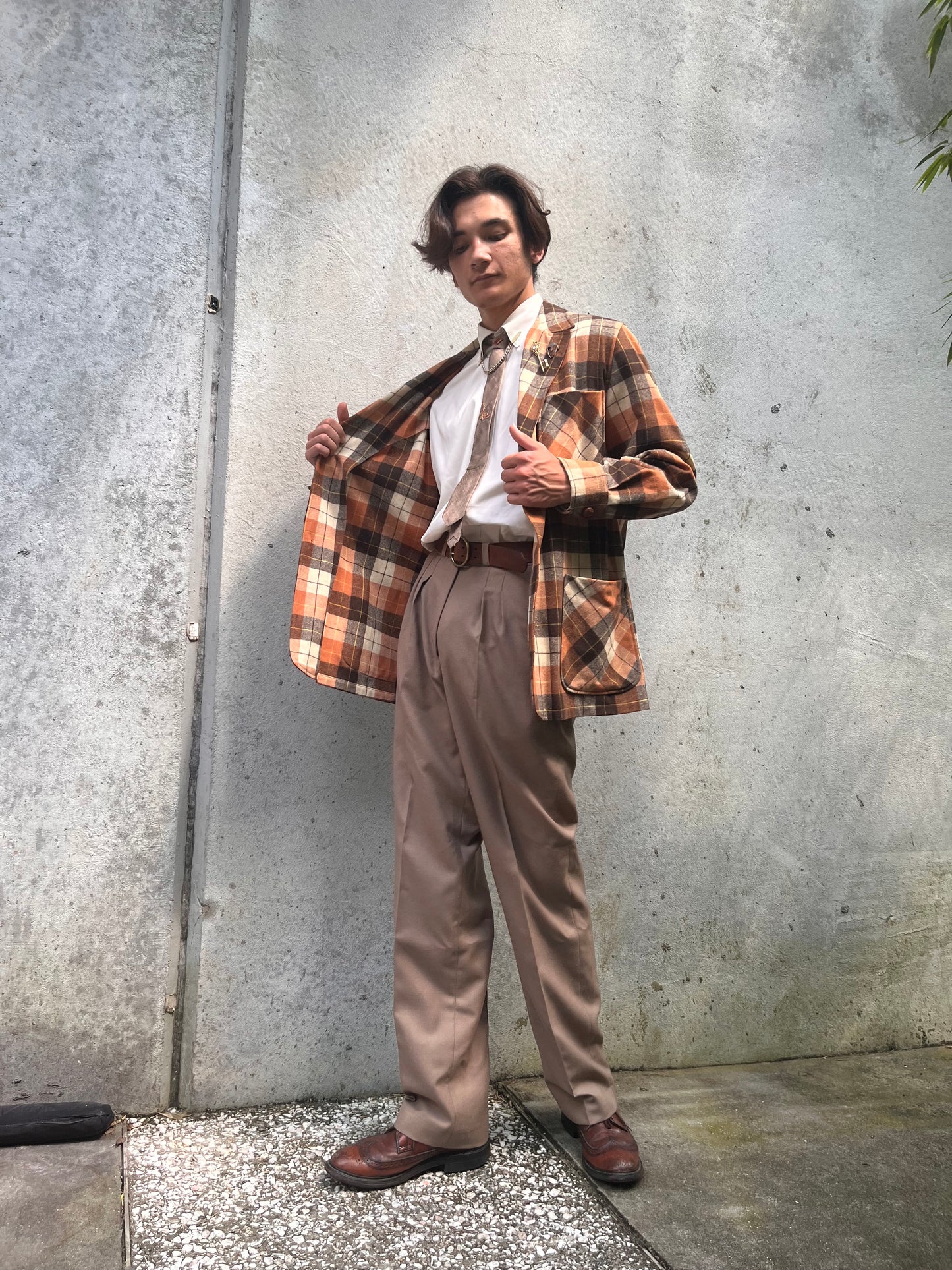 1980s Meeting Street Off-white Cotton Button-up