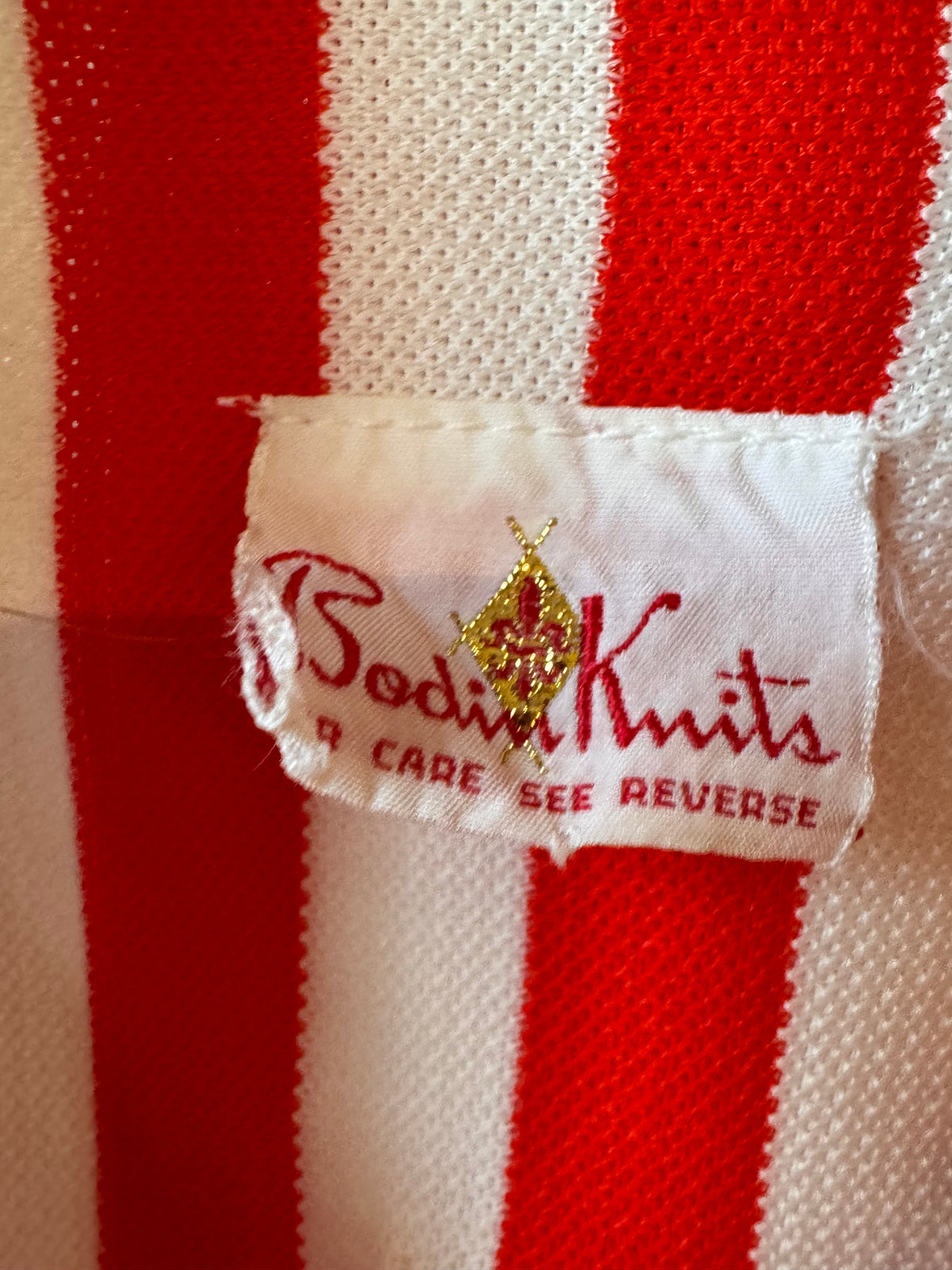1970s Red & White Striped Double-Breasted Blazer