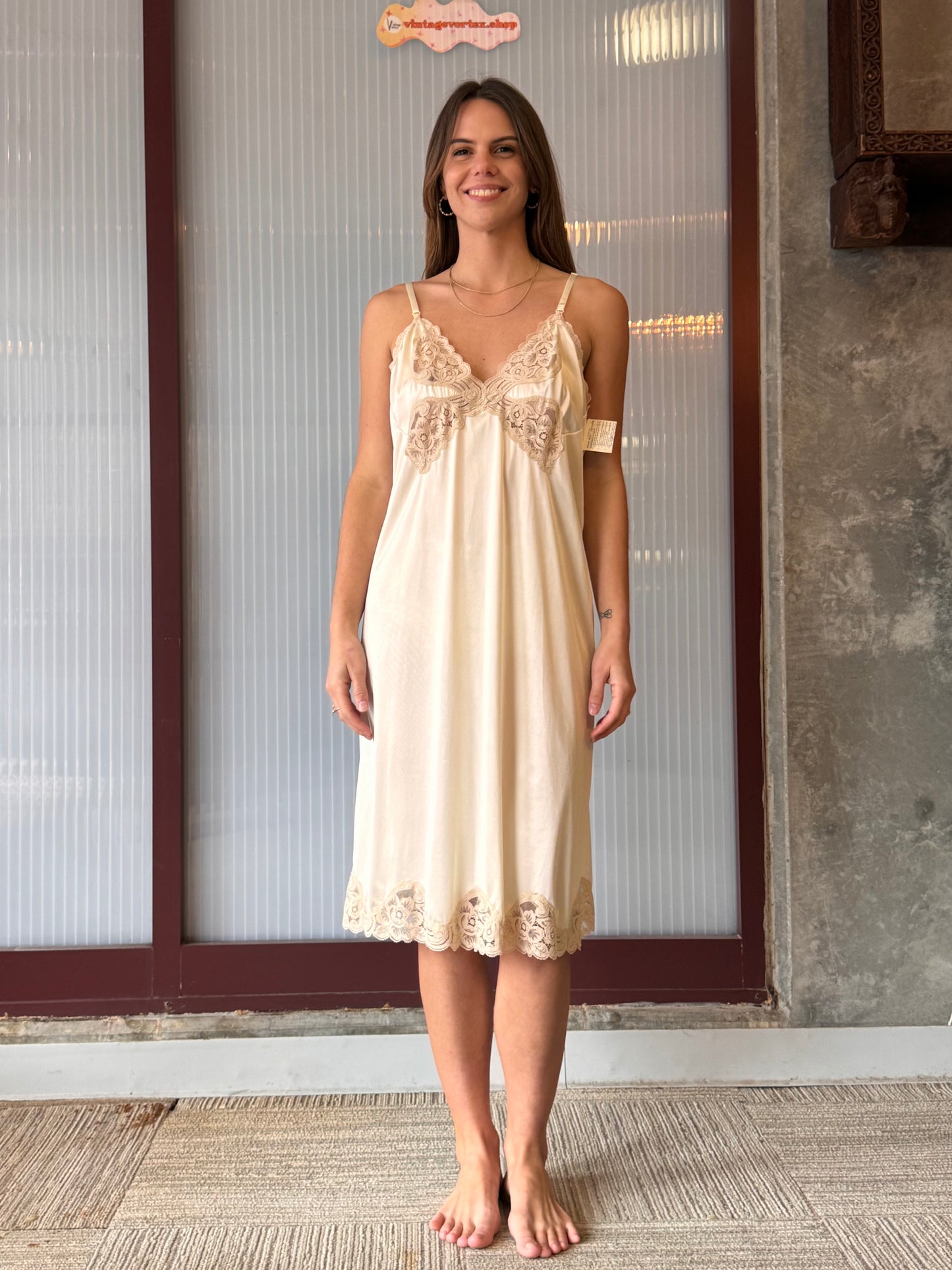 1970s Vanity Fair Cream Slip