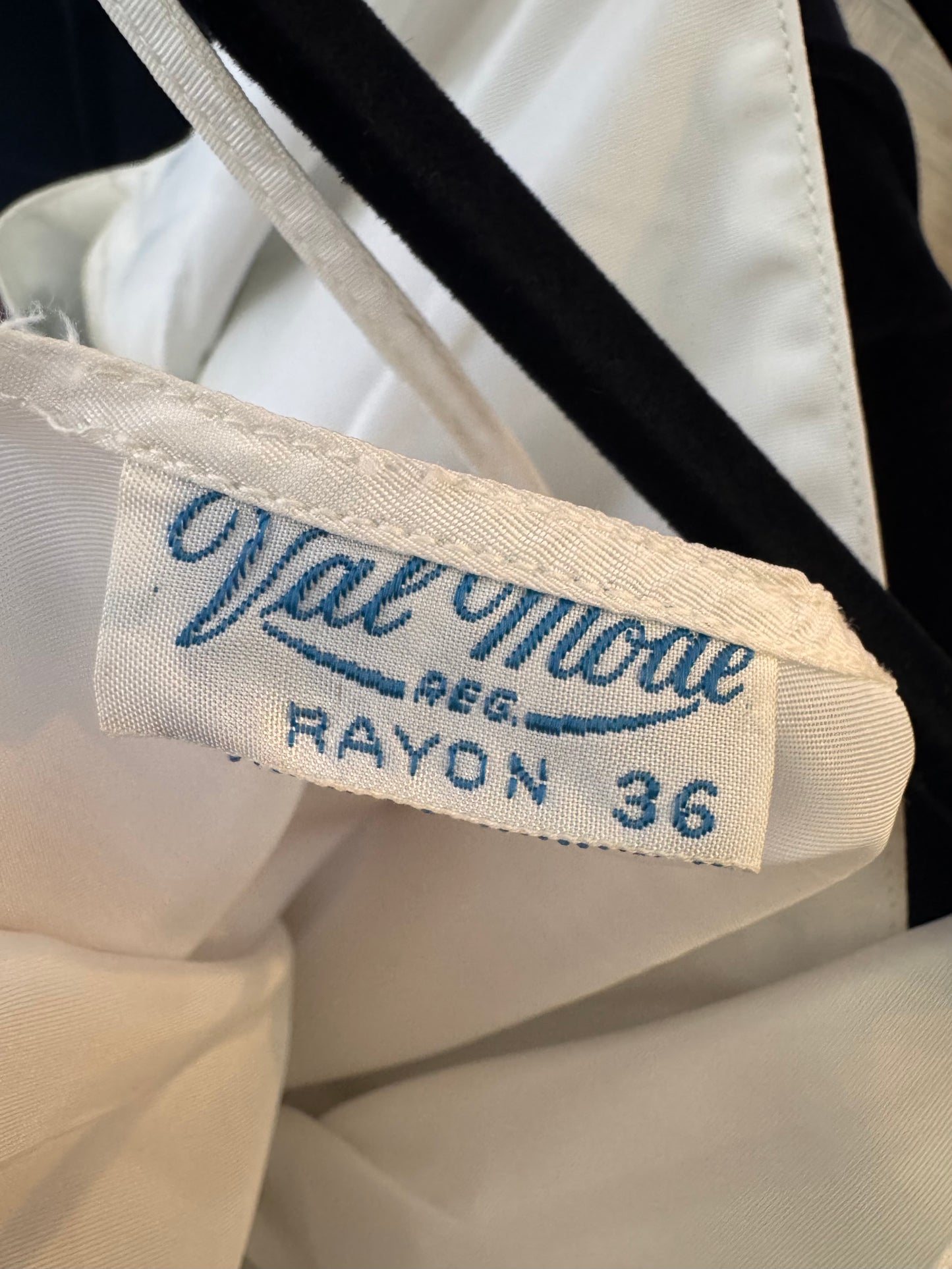 1950s White Rayon Slip Dress