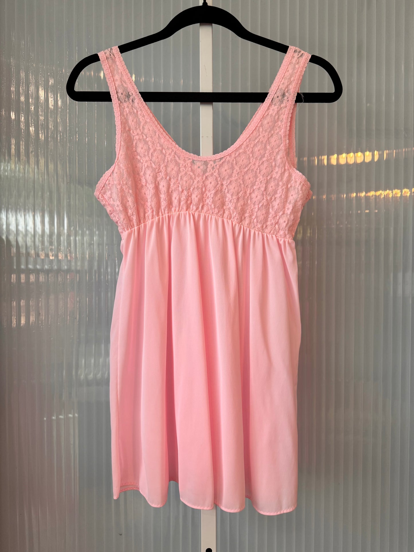 1960s Pink Babydoll Pajama Top