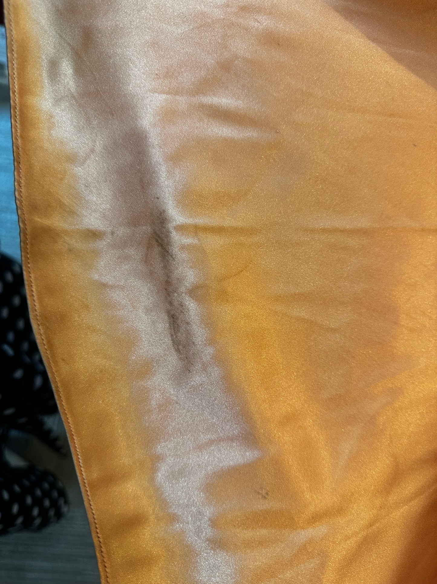 Antique 1920’s Peach Satin Drop-Waist Slip Gown