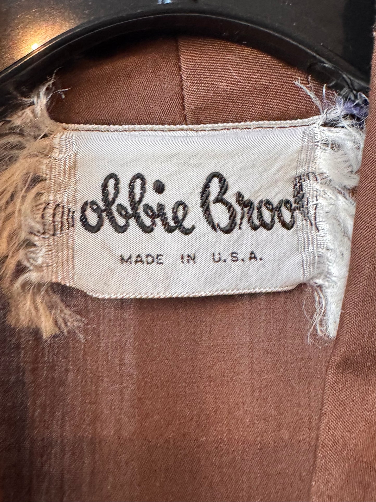 1960s Bobbie Brooks Brown Shirtwaist Dress