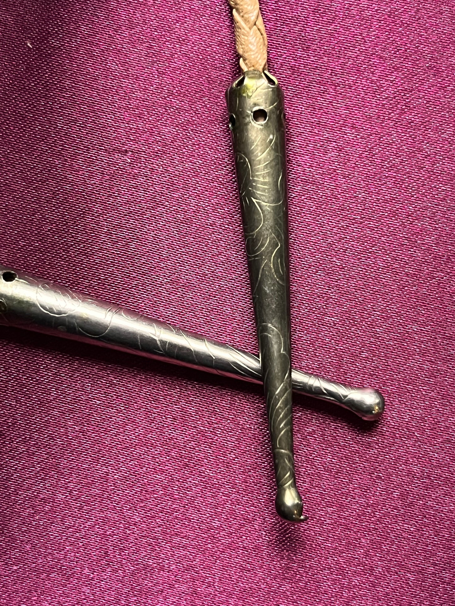 Orange Marble Bolo Tie