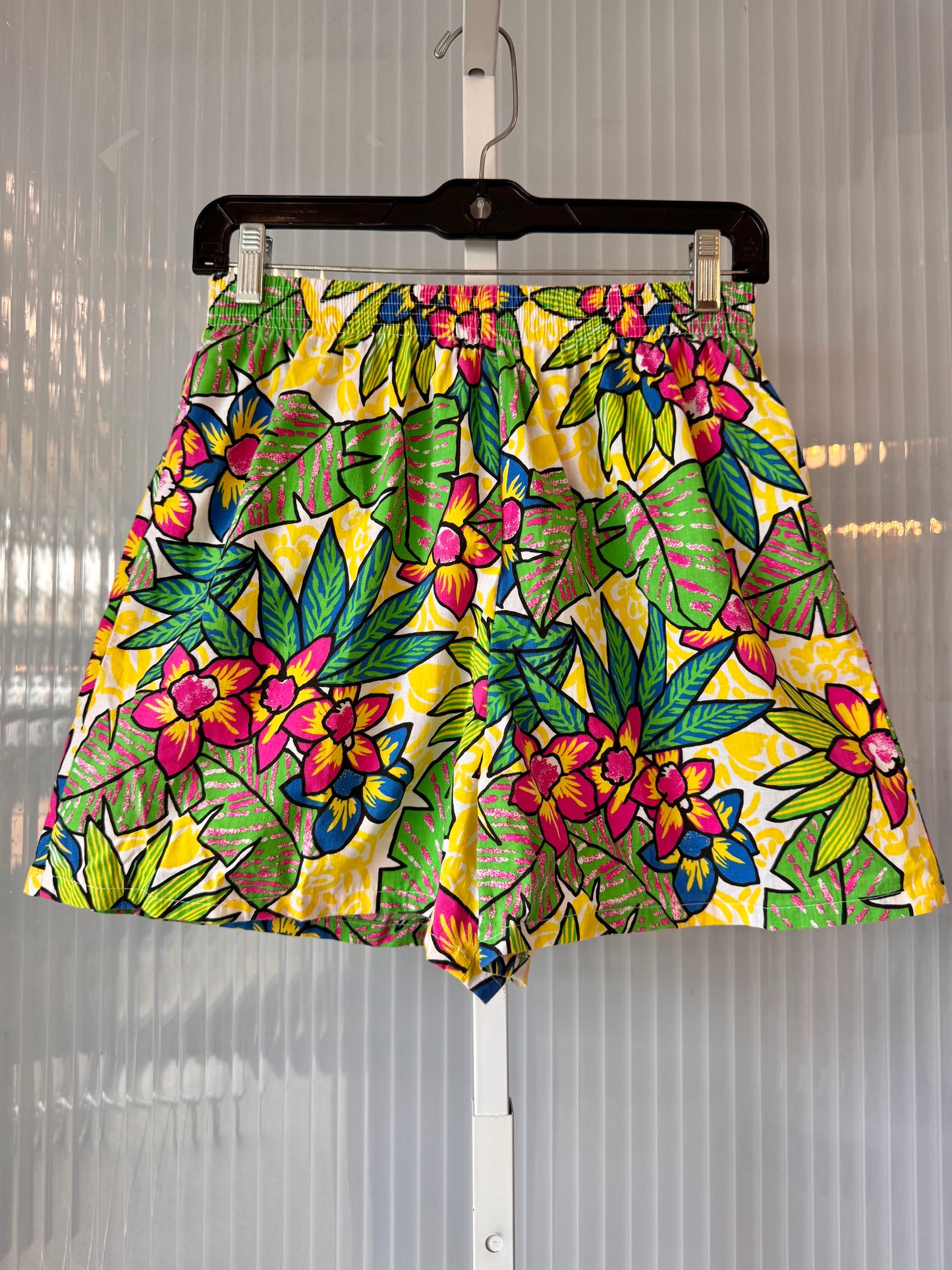 1990s Multicolor Floral Hawaiian Shorts