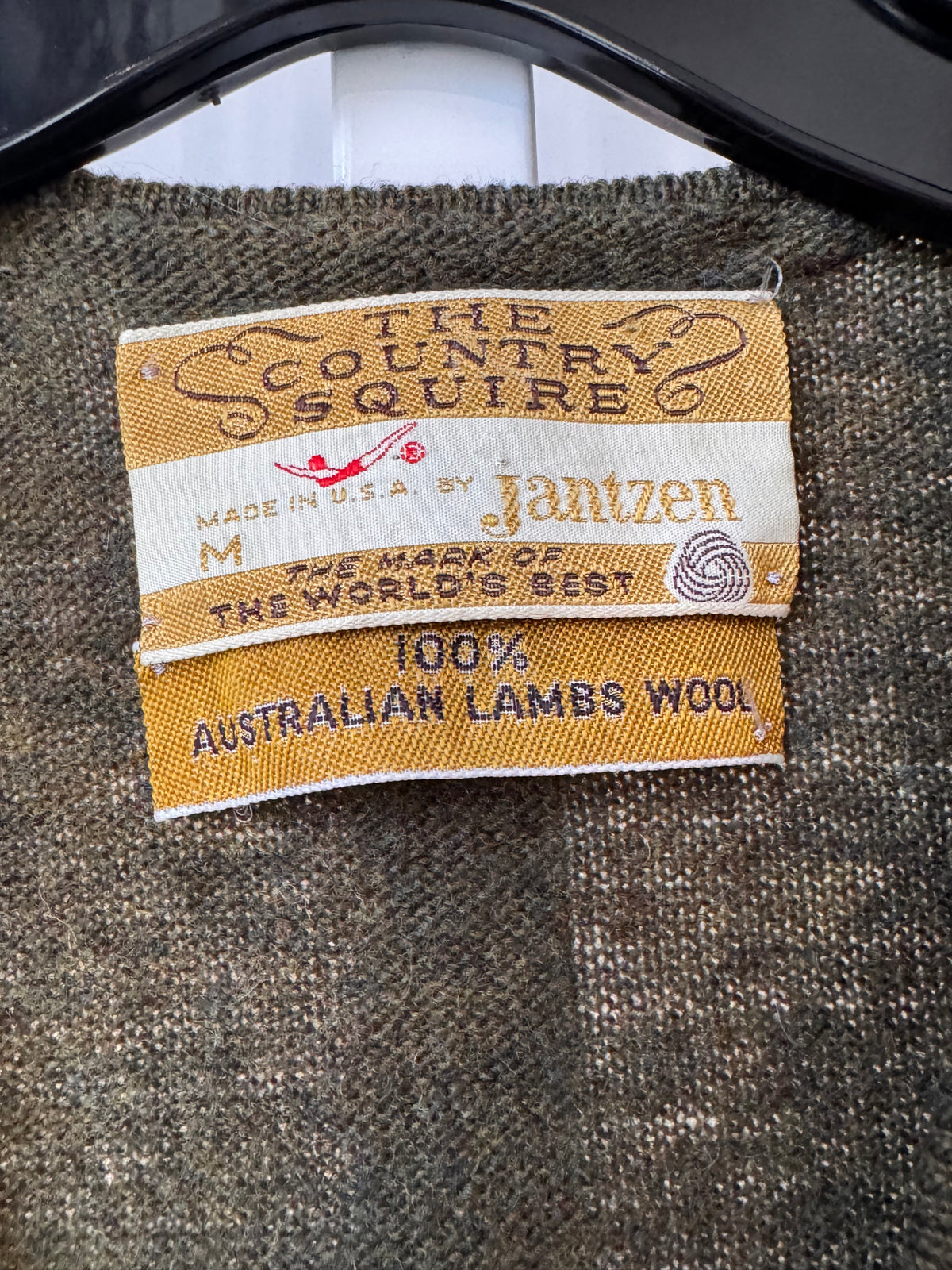 1960s Khaki Green Wool Vest