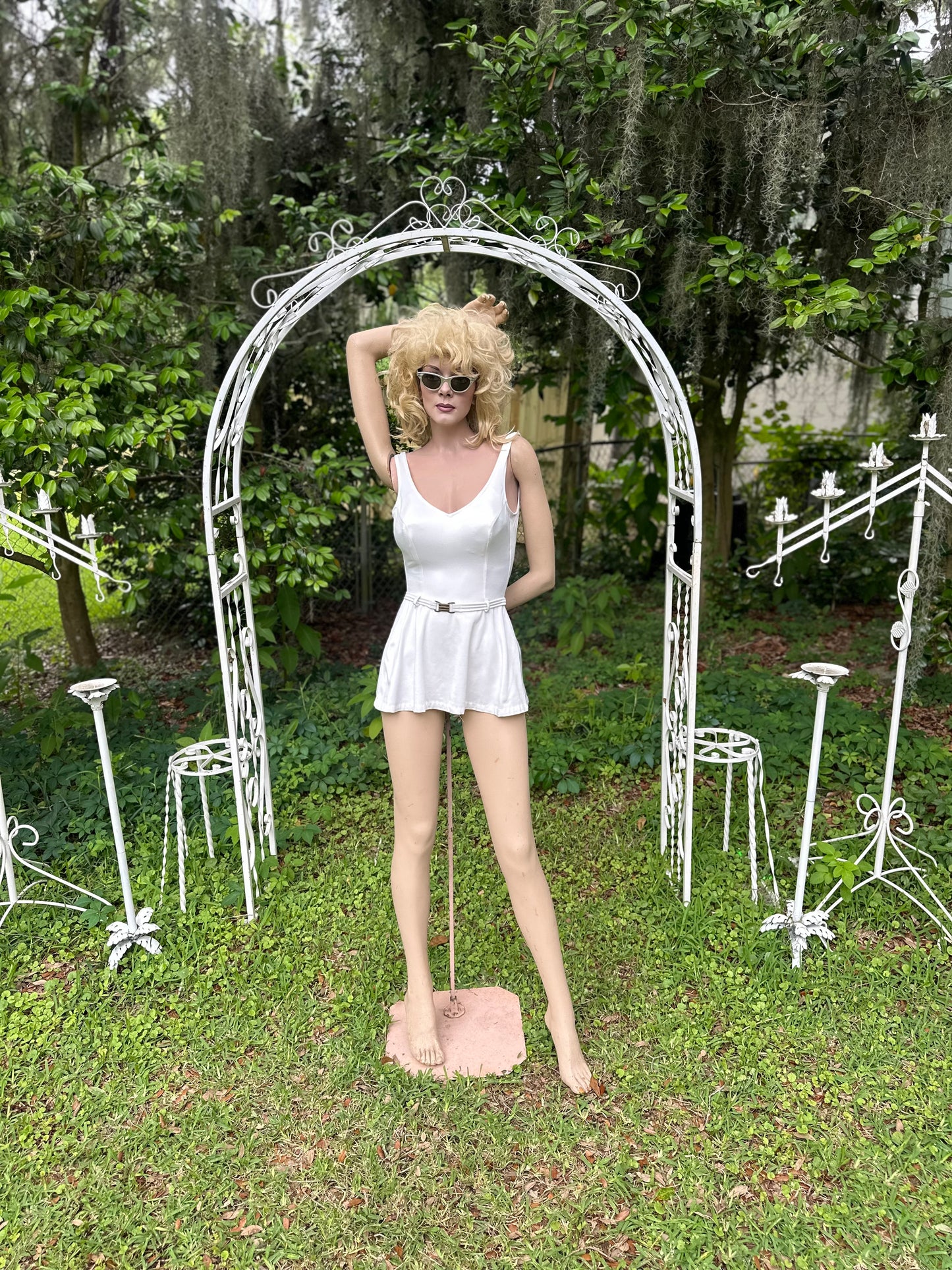 1950’s Channel White One-Piece