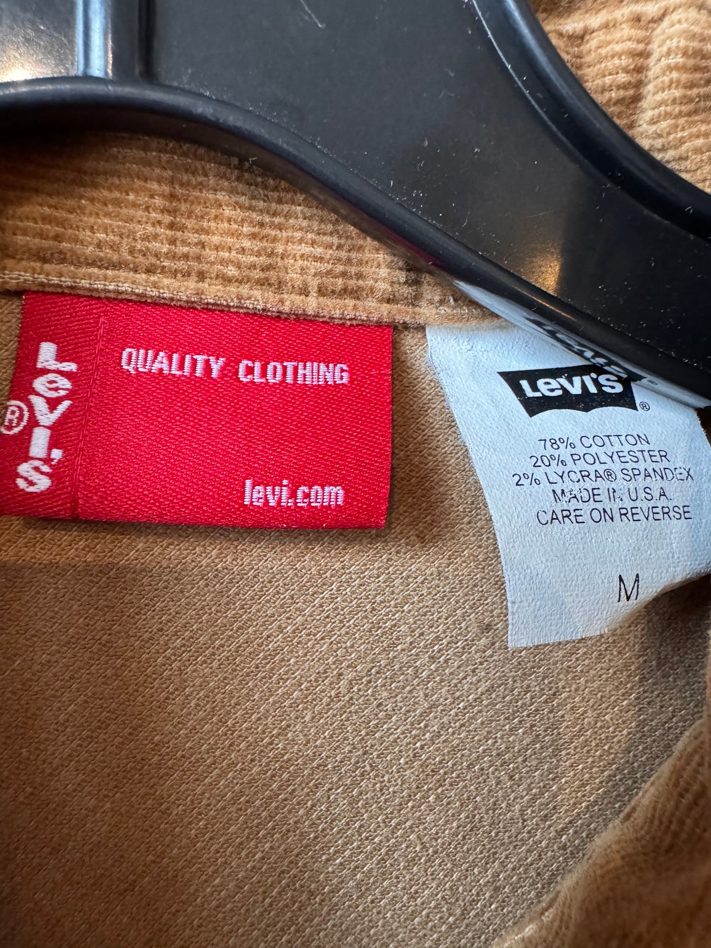 Y2K Levi's Light Brown Corduroy Jacket