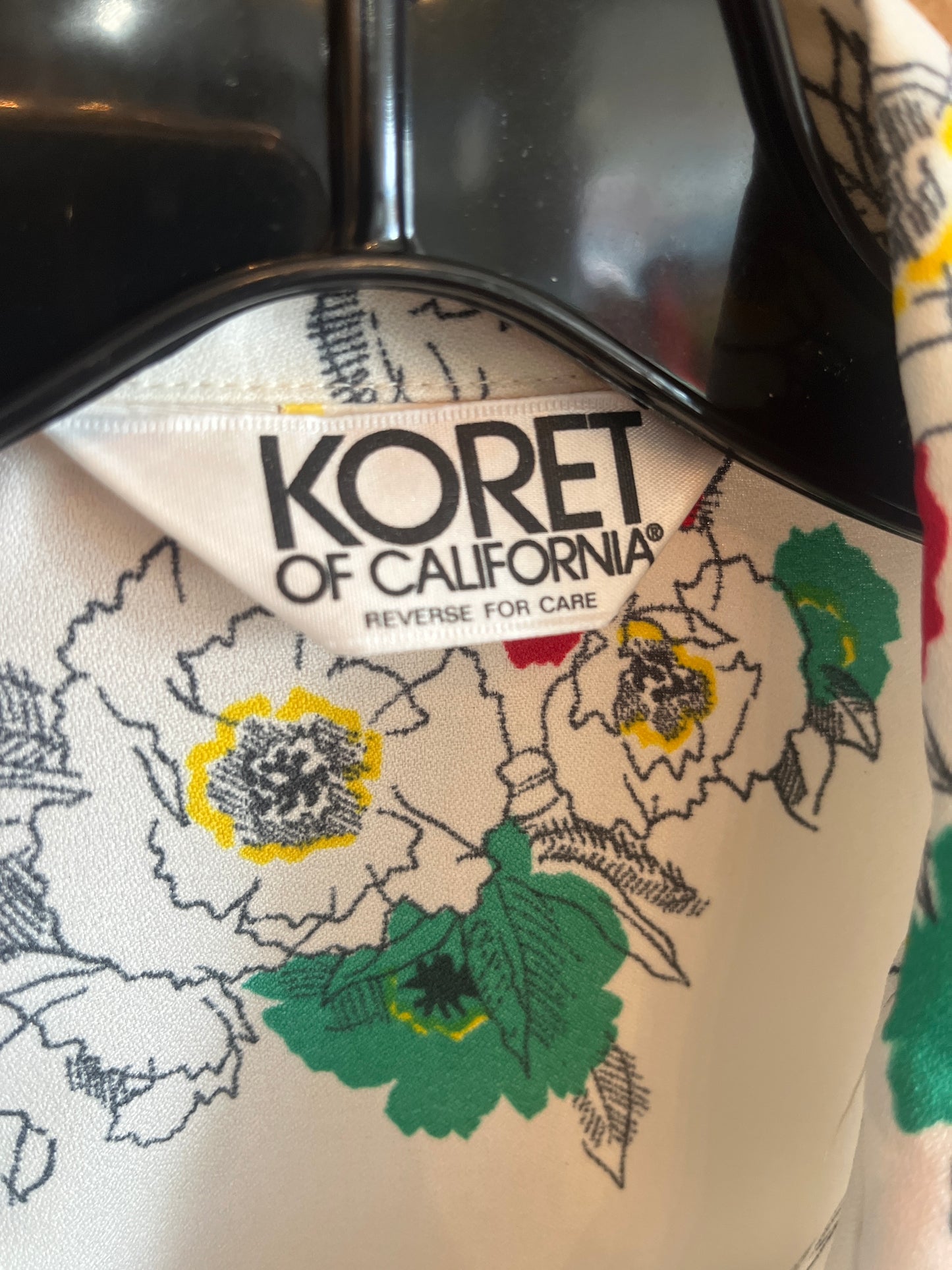 1970s KORET Floral Blouse