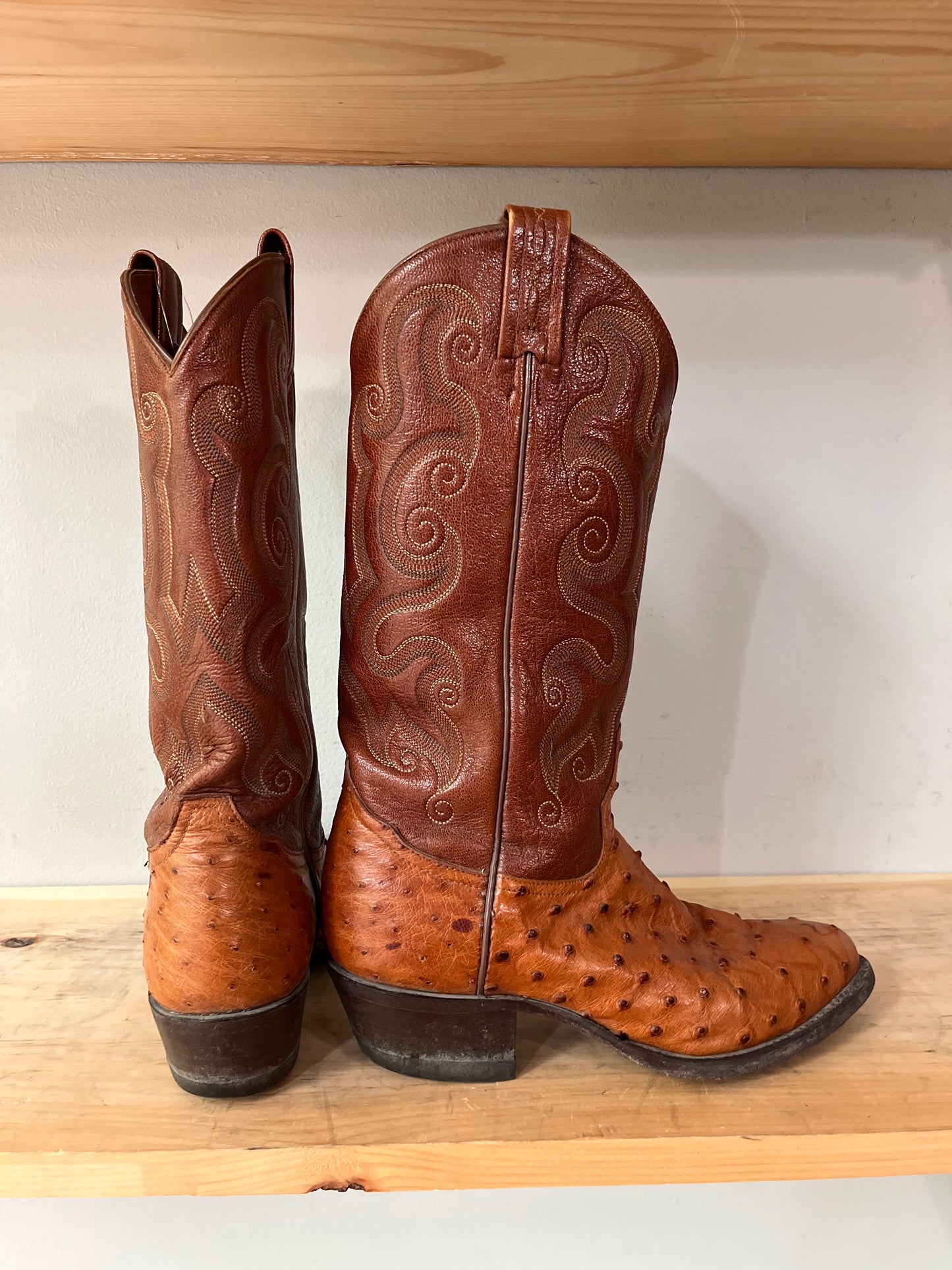 Tony Lama Brown Ostrich Boots
