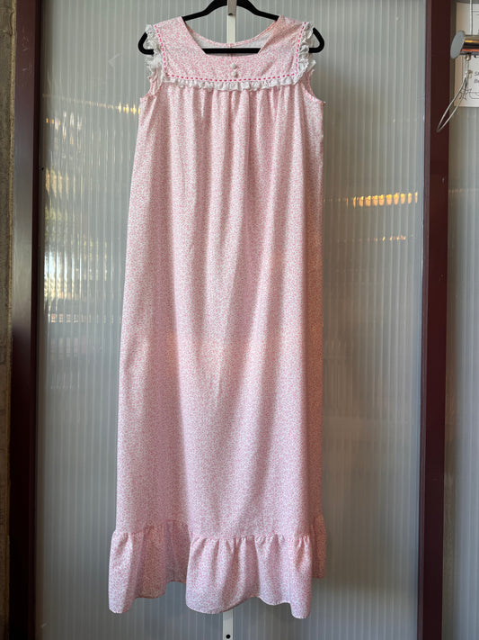 1960s Sears Pink Floral Nightgown