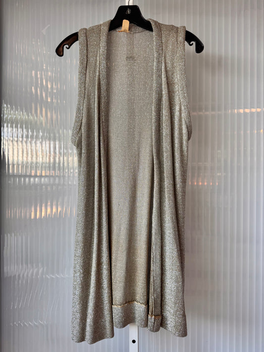 Silver Knit Vest