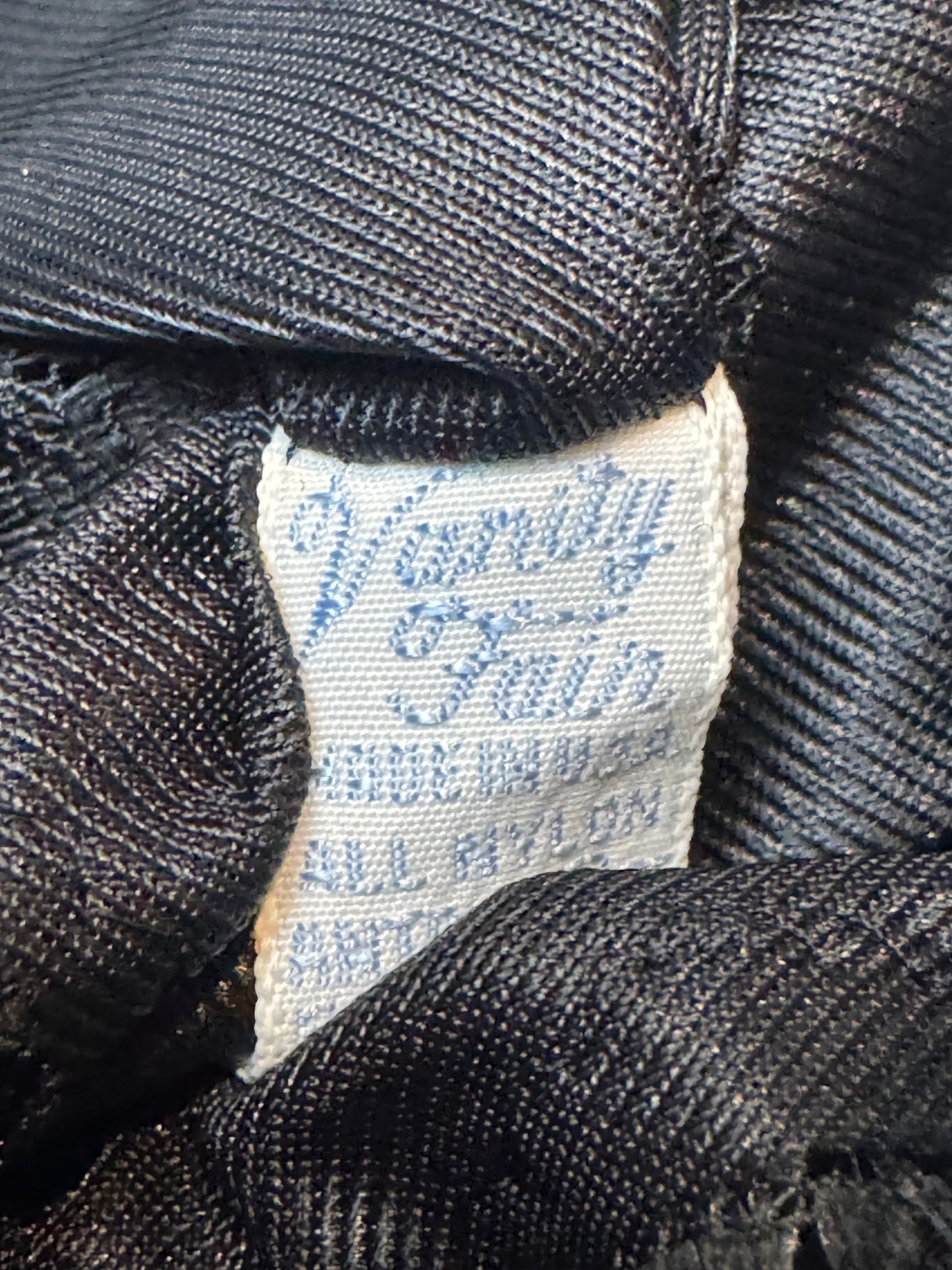 1960s Black Slip with Floral Lace Trim