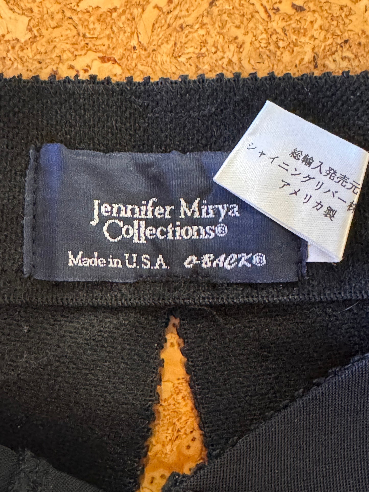 2000s Jennifer Mirya O-back Black Lingerie Shorts