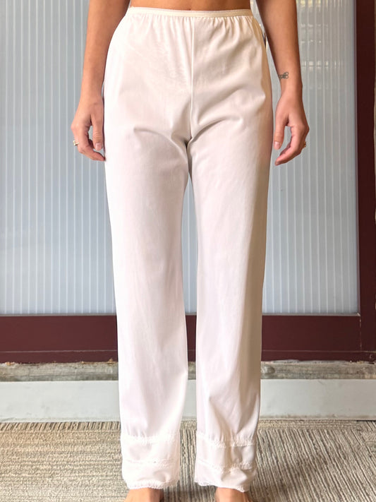 1980s Lorraine White Pajama Pants