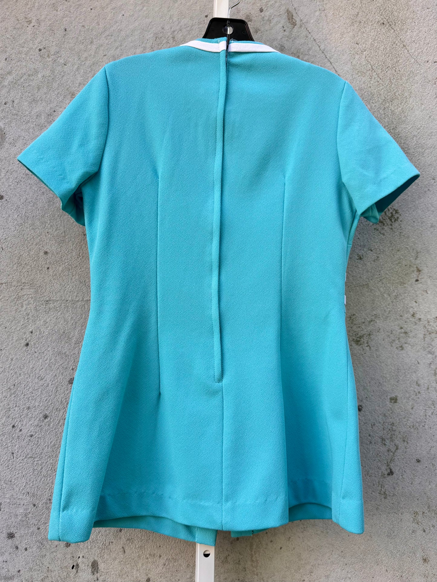 1960s Blue Mod Mini Dress / Top