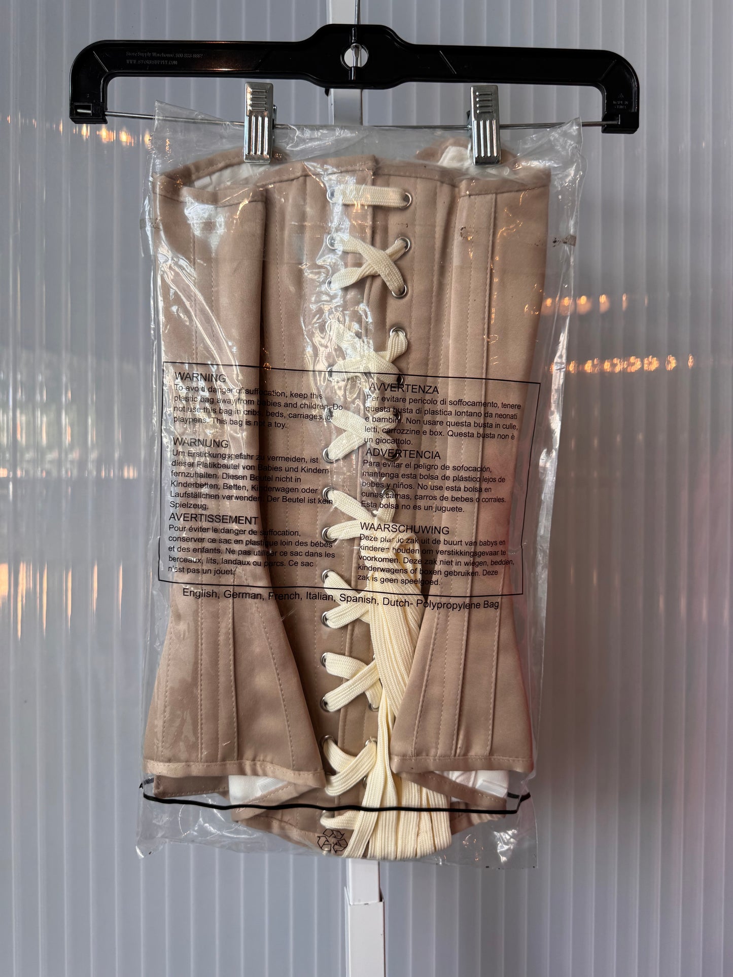 Corset Story Beige Nude Satin Overbust Corset