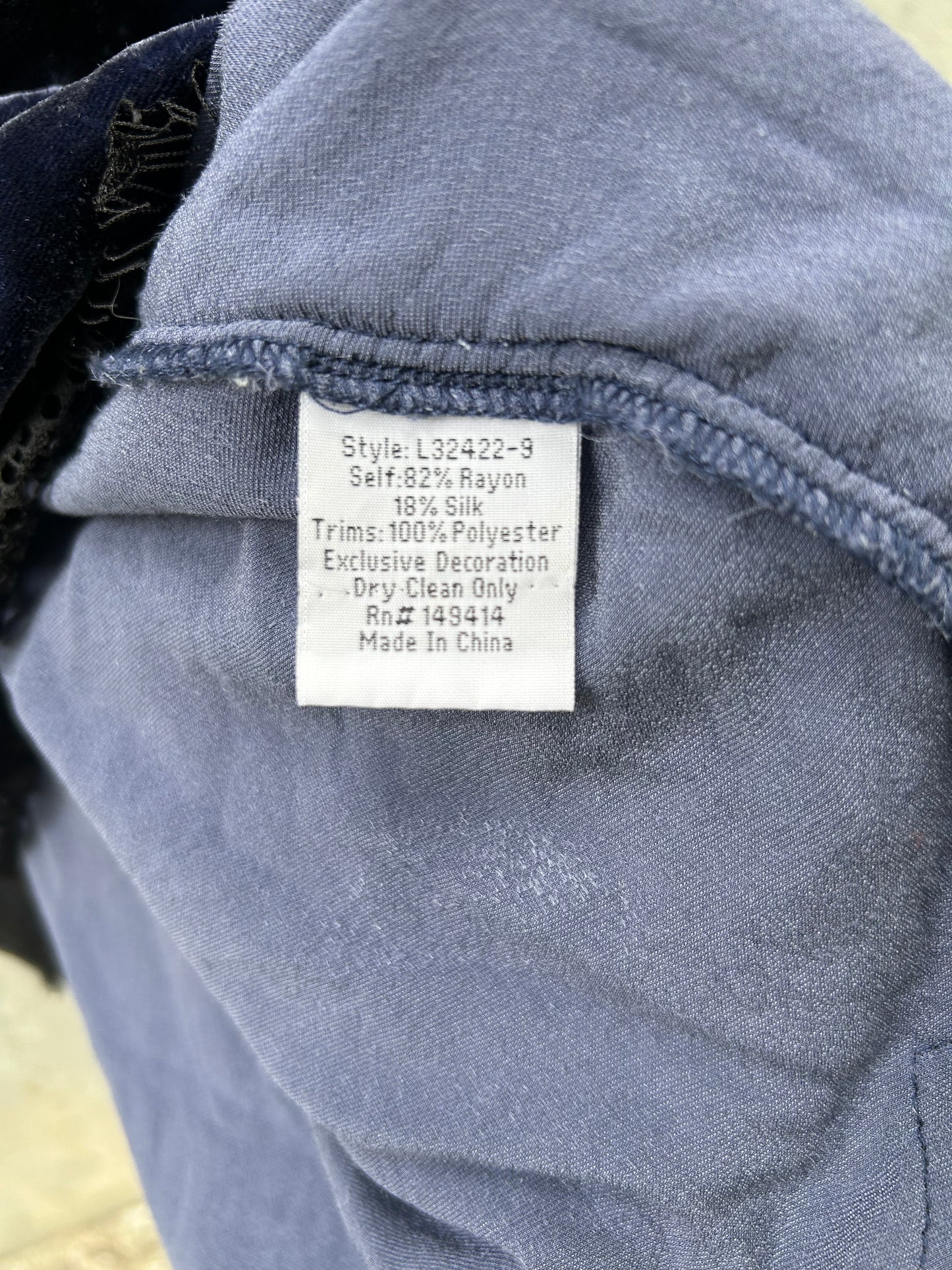 Johnny Was Jade Blue Velvet Slip Dress