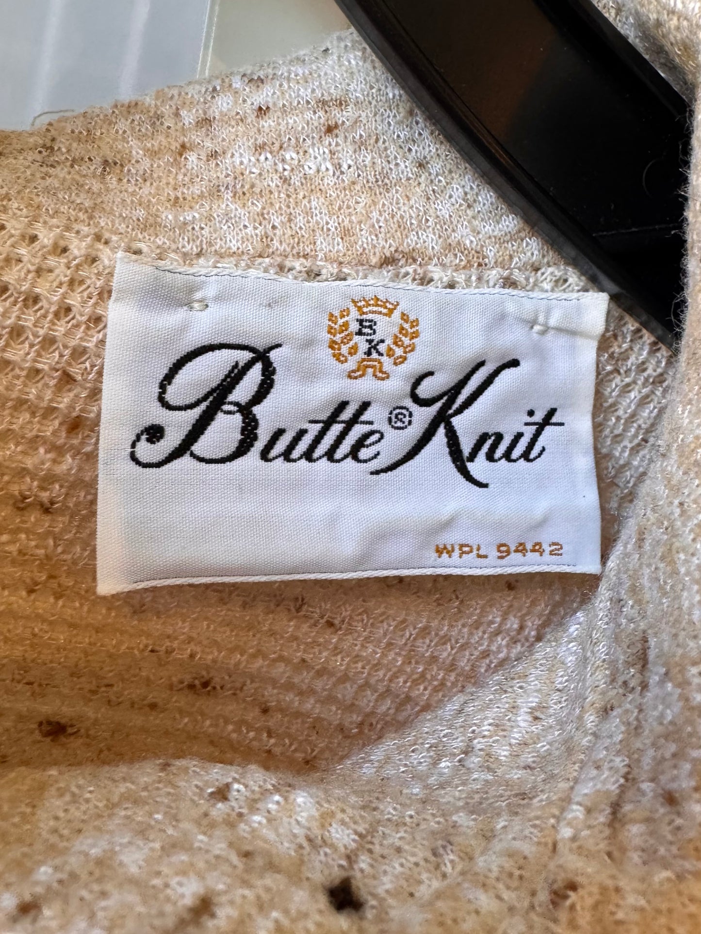 1970s Tan Short-Sleeve Point Collar Sheath Dress