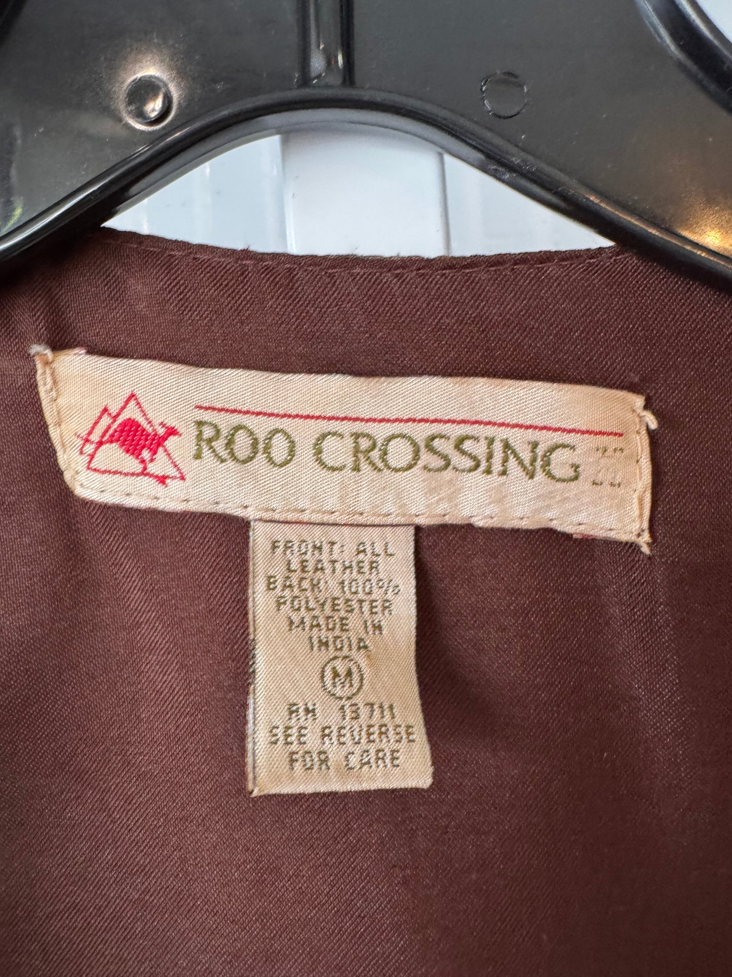 1990s Roo Crossing Brown Suede Vest
