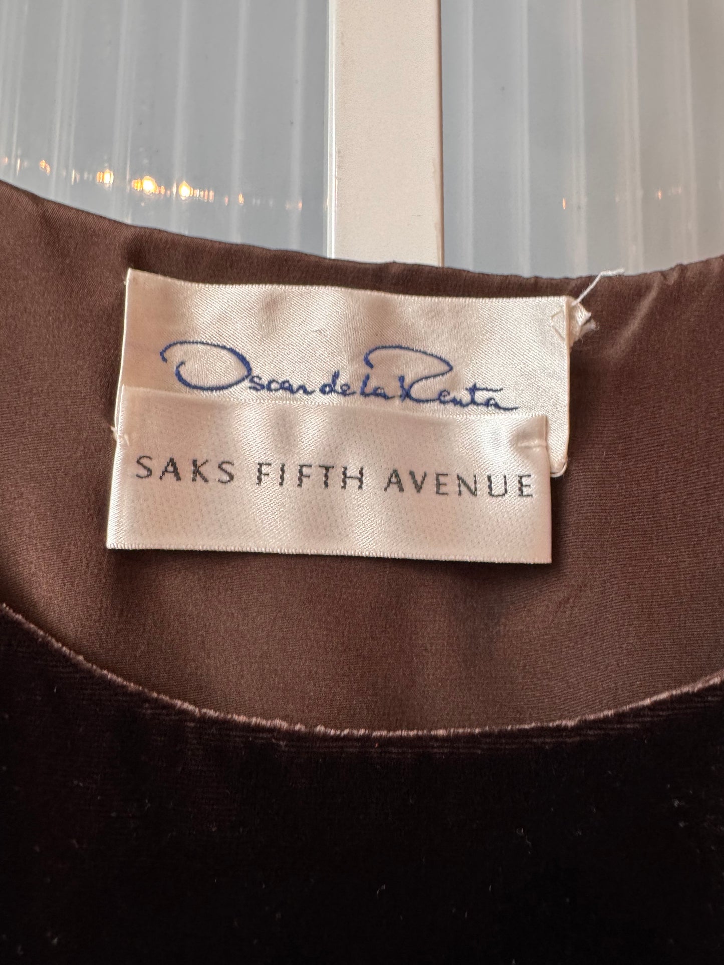 1990s Oscar de la Renta Velvet Tank Top