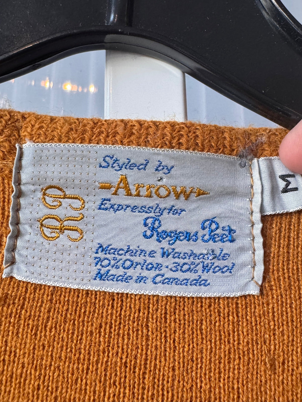 1960s Cider Orange Knit Cardigan