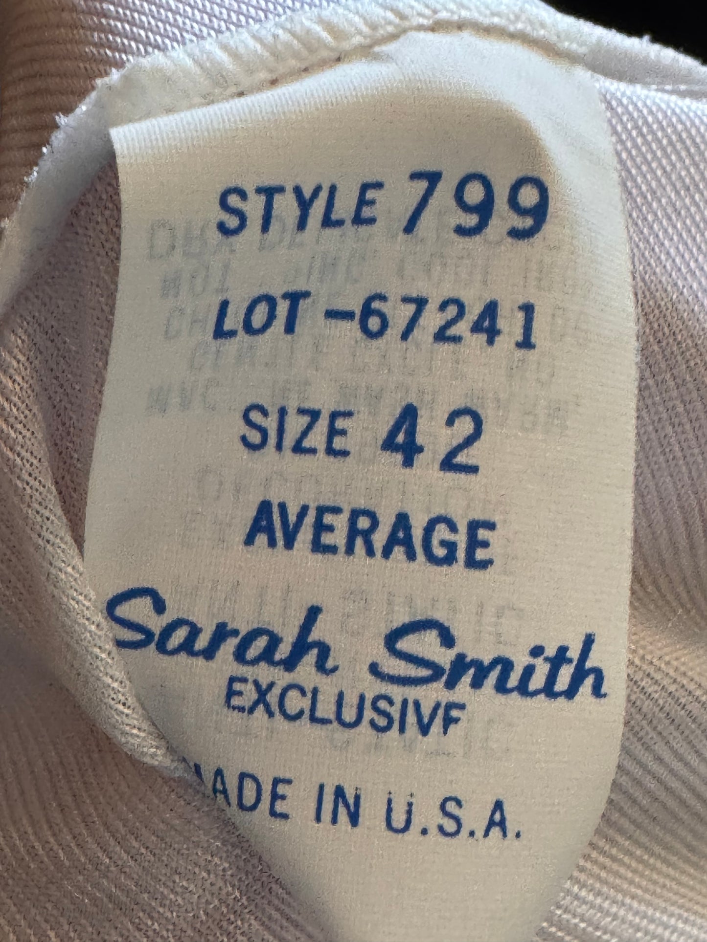 1950s Sarah Smith White + Black Slip