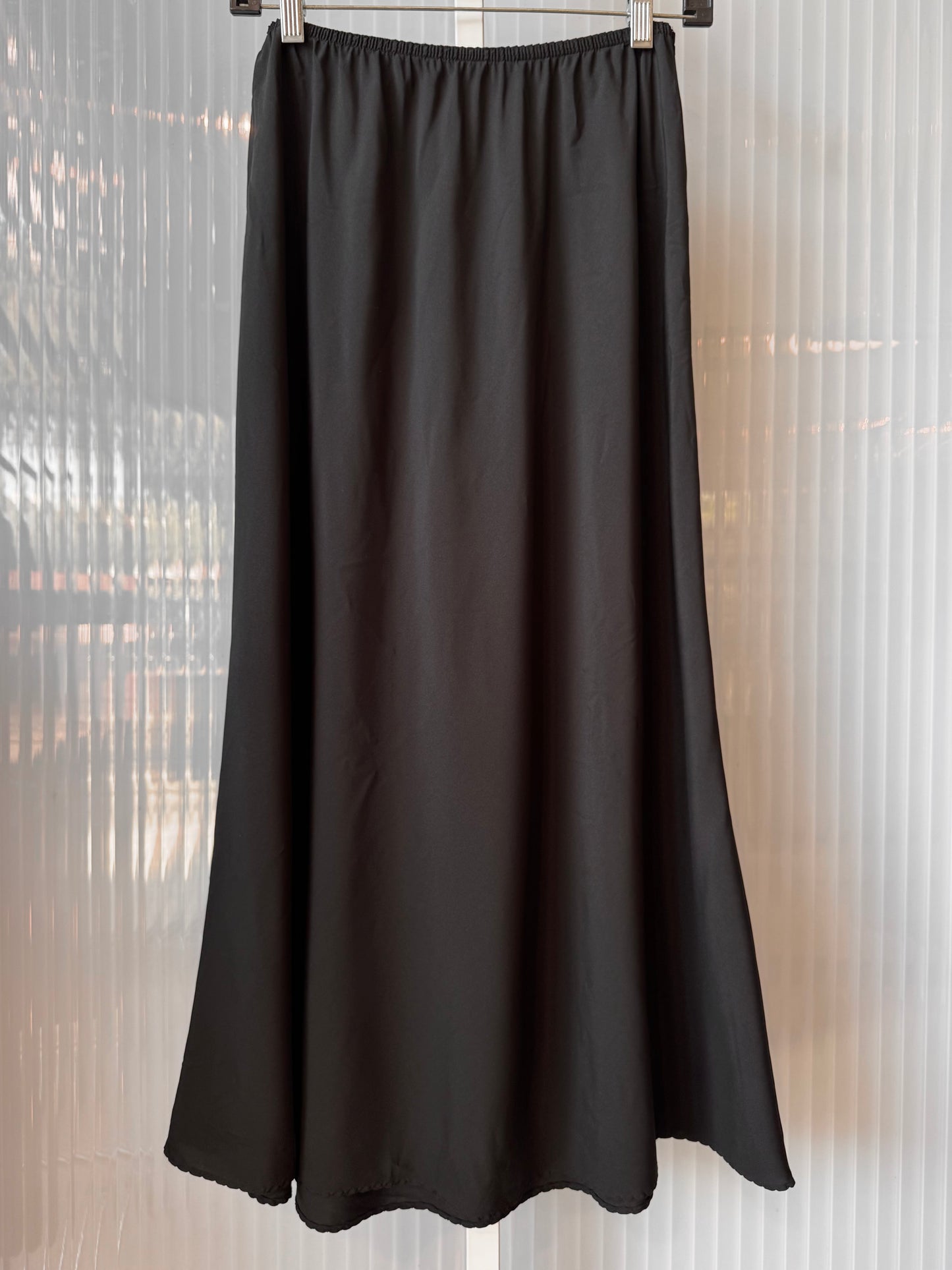 Long Black Skirt Slip