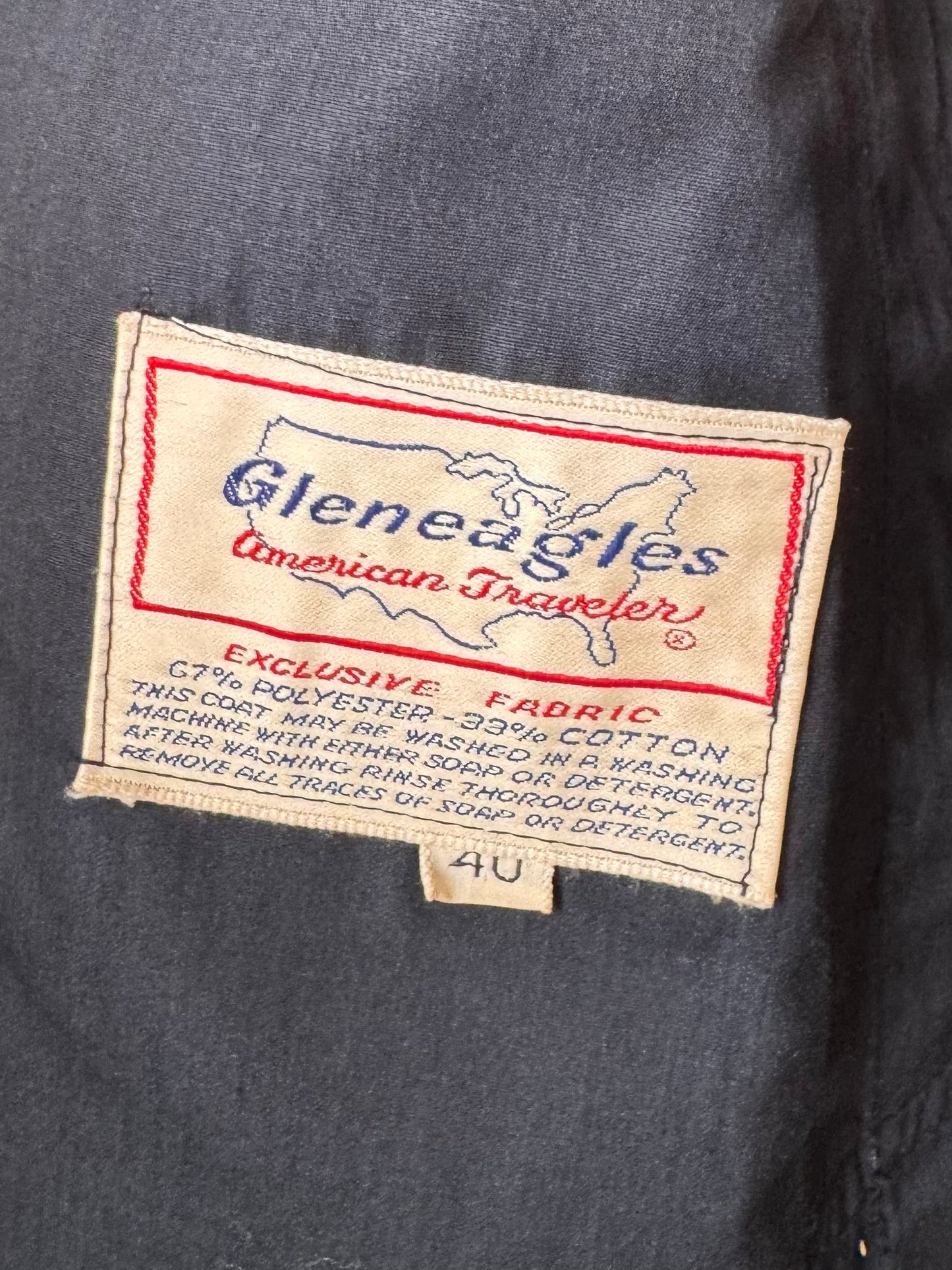 1960s? Weatherproof Blue-Black Trench Coat
