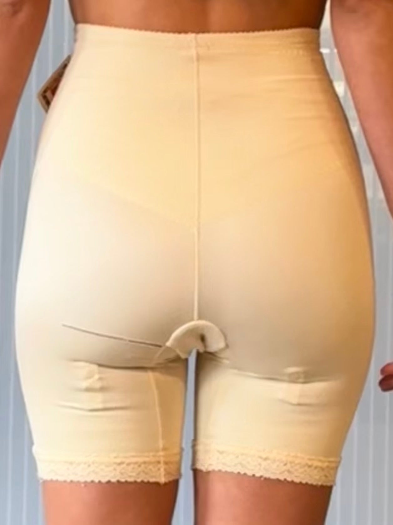 1950s Poirette Cream Shapewear Garter Shorts