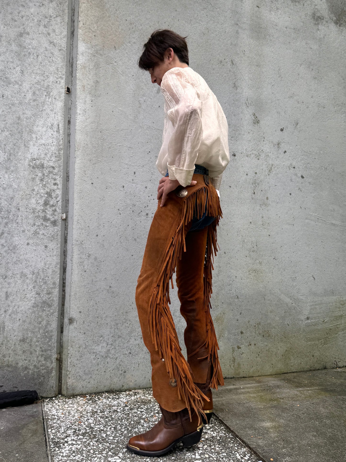 1970s Fringe Suede Chaps