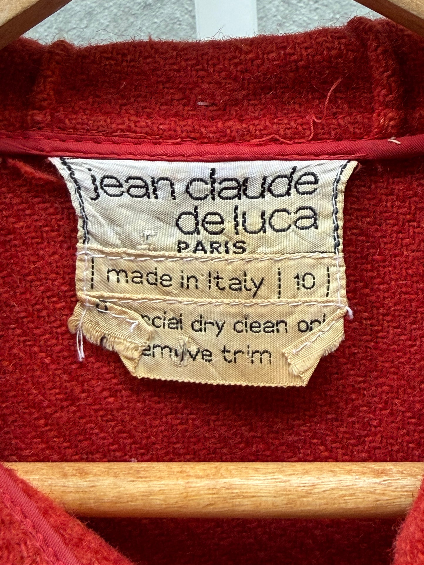 1980s Jean Claude de Luca Red Riding Hood Cape