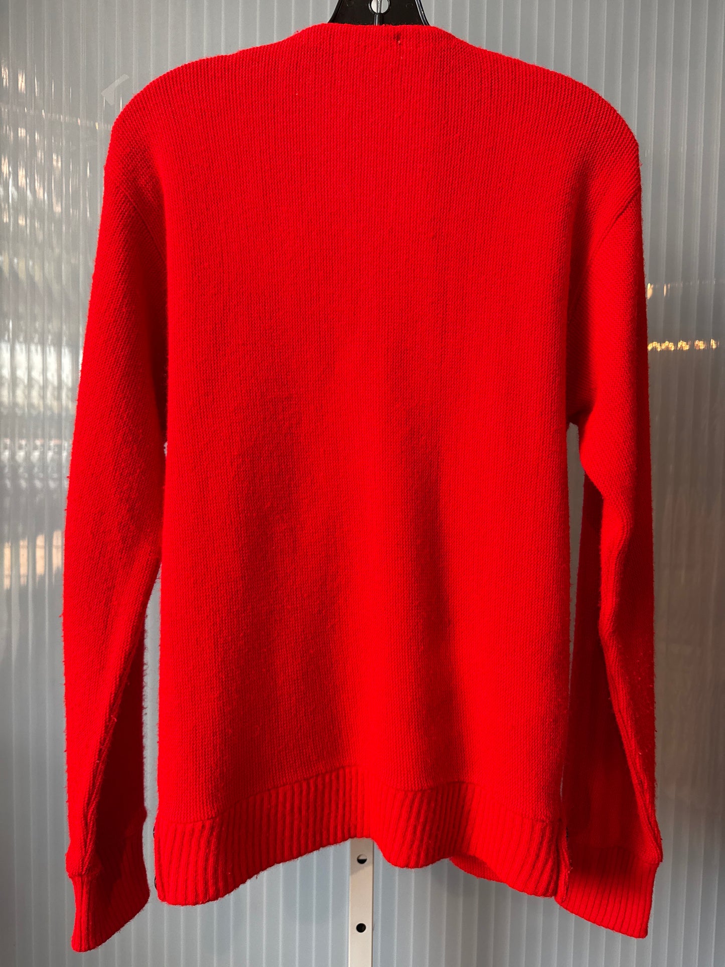 1960s/70s Bright Red Knit Cardigain