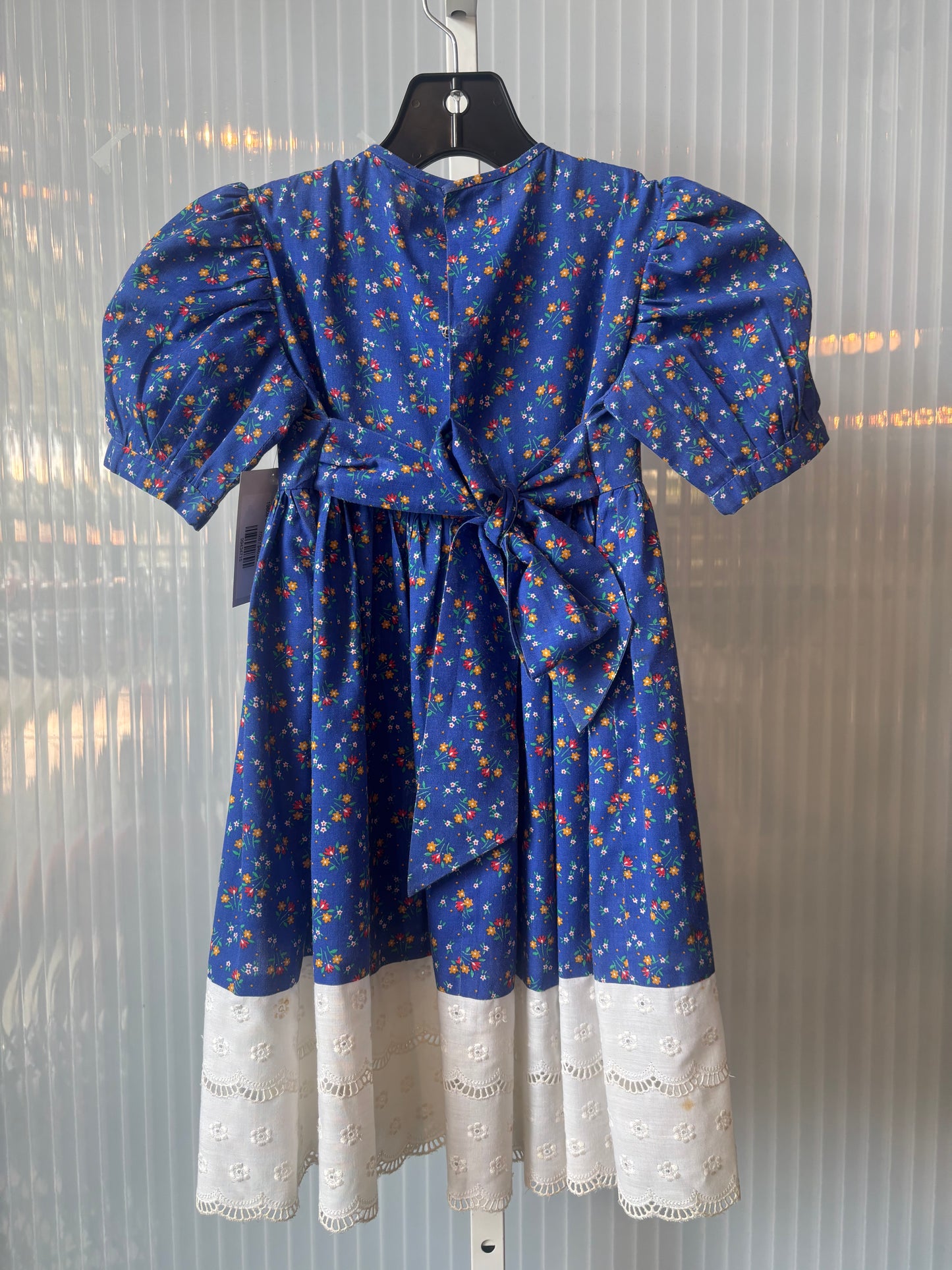 1980s Children’s Blue Floral Dress