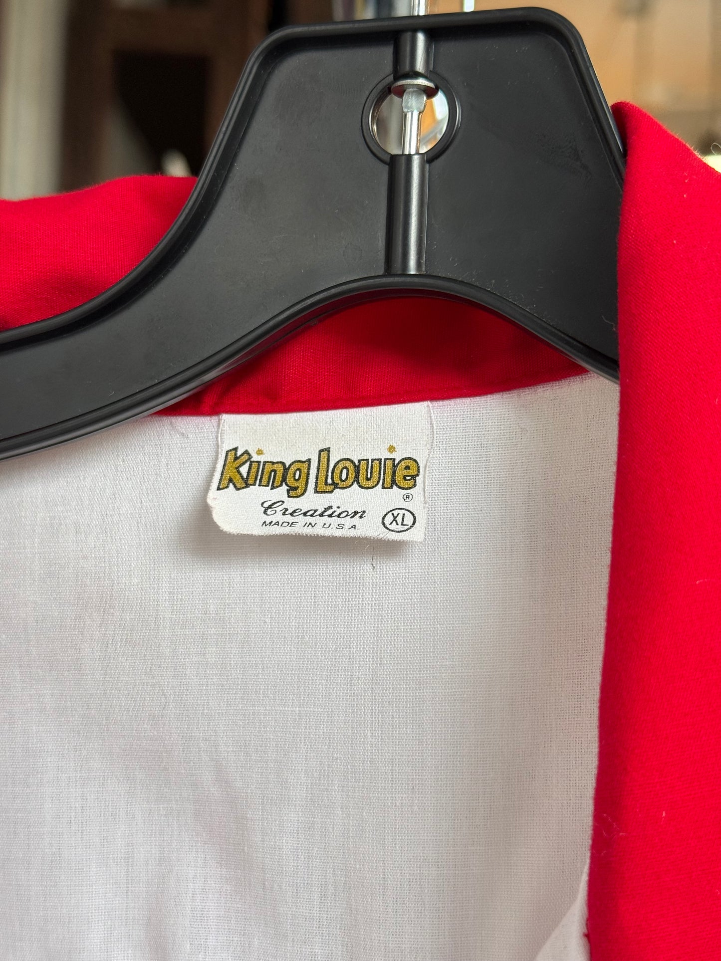1980s Red & White Race Team Button-Up Shirt