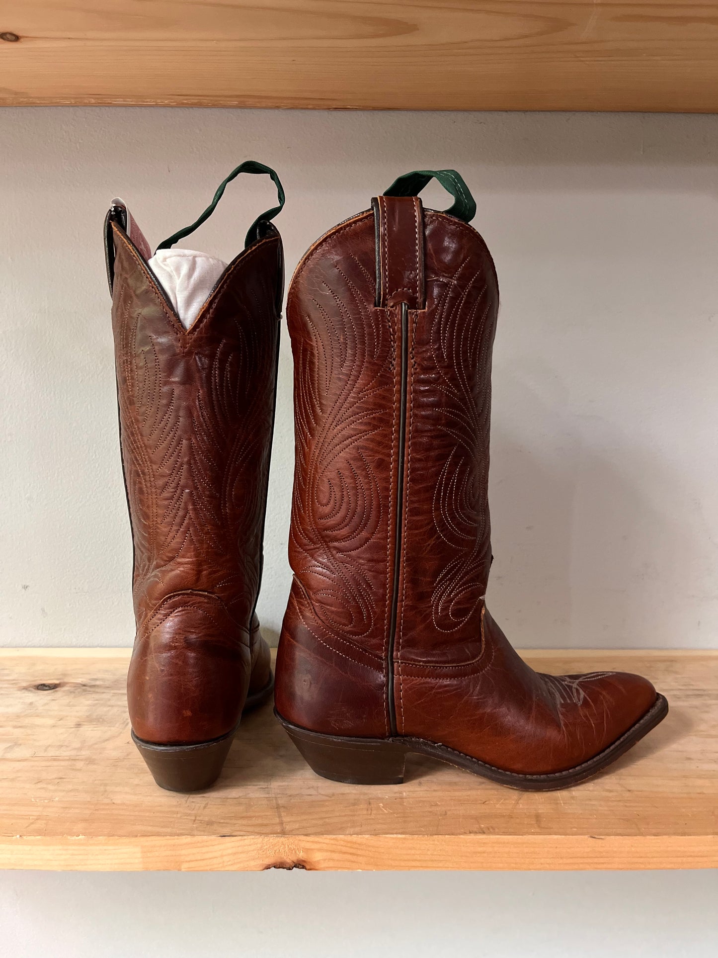 Code West Brown Leather Boots