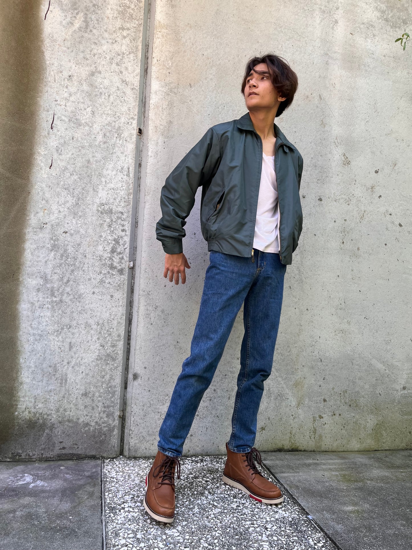 1960s McGregor Nylon Anti-Freeze Grey-Green Jacket