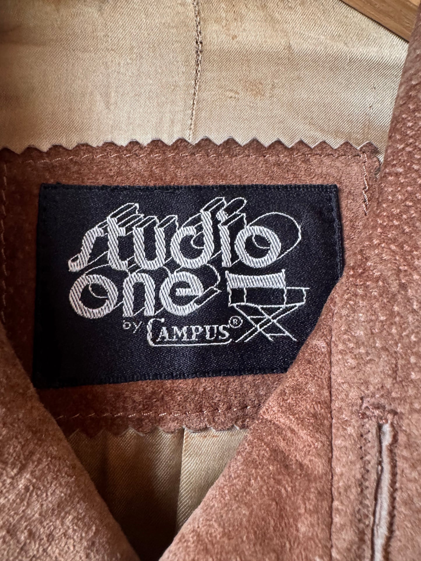 1970s Groovy Cream Suede Utility Jacket