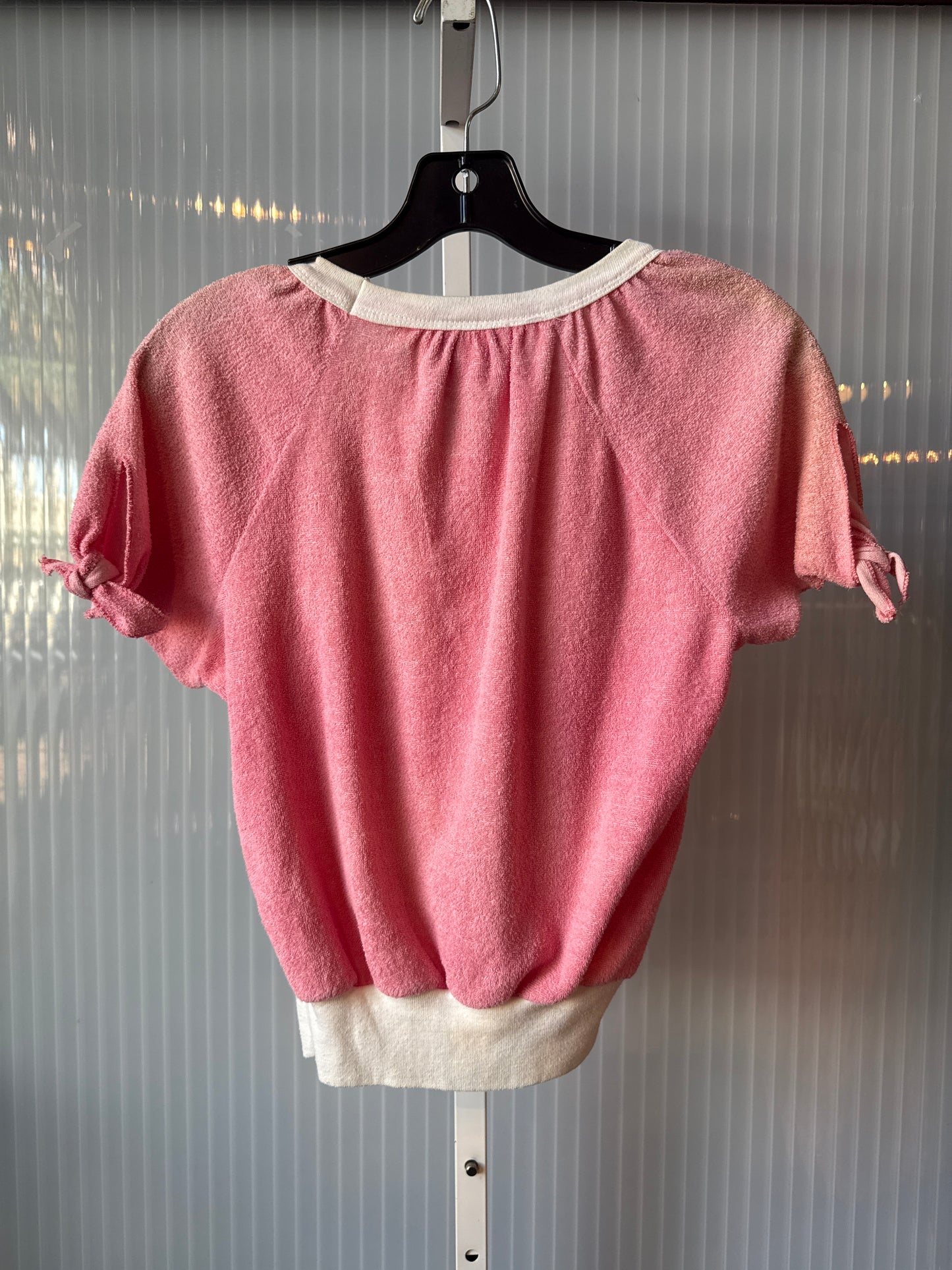 1980s Pink Terrycloth Top
