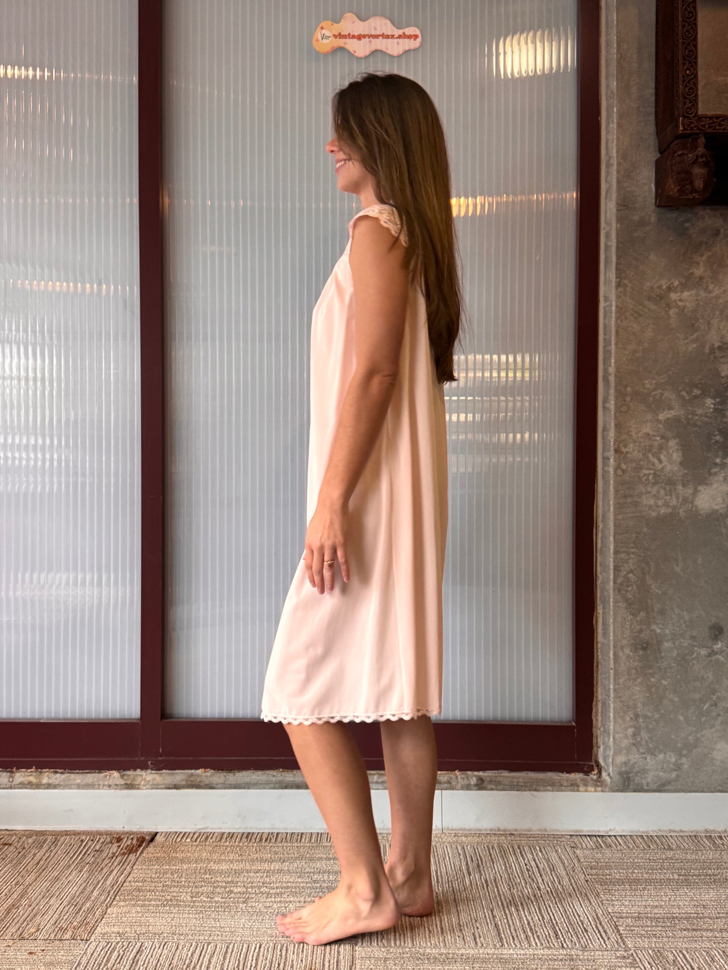 1960s Formfit Rogers Pink Nightgown