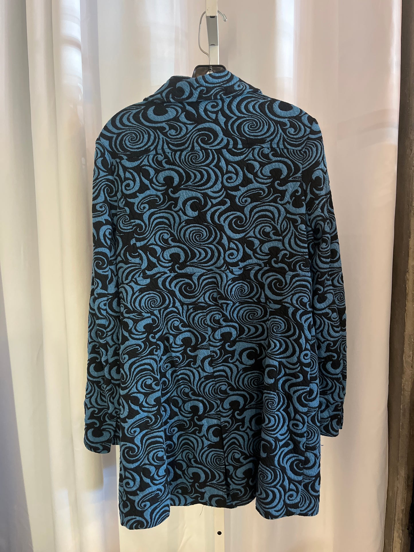 1990s Cheryl Nash Blue and Black Coat