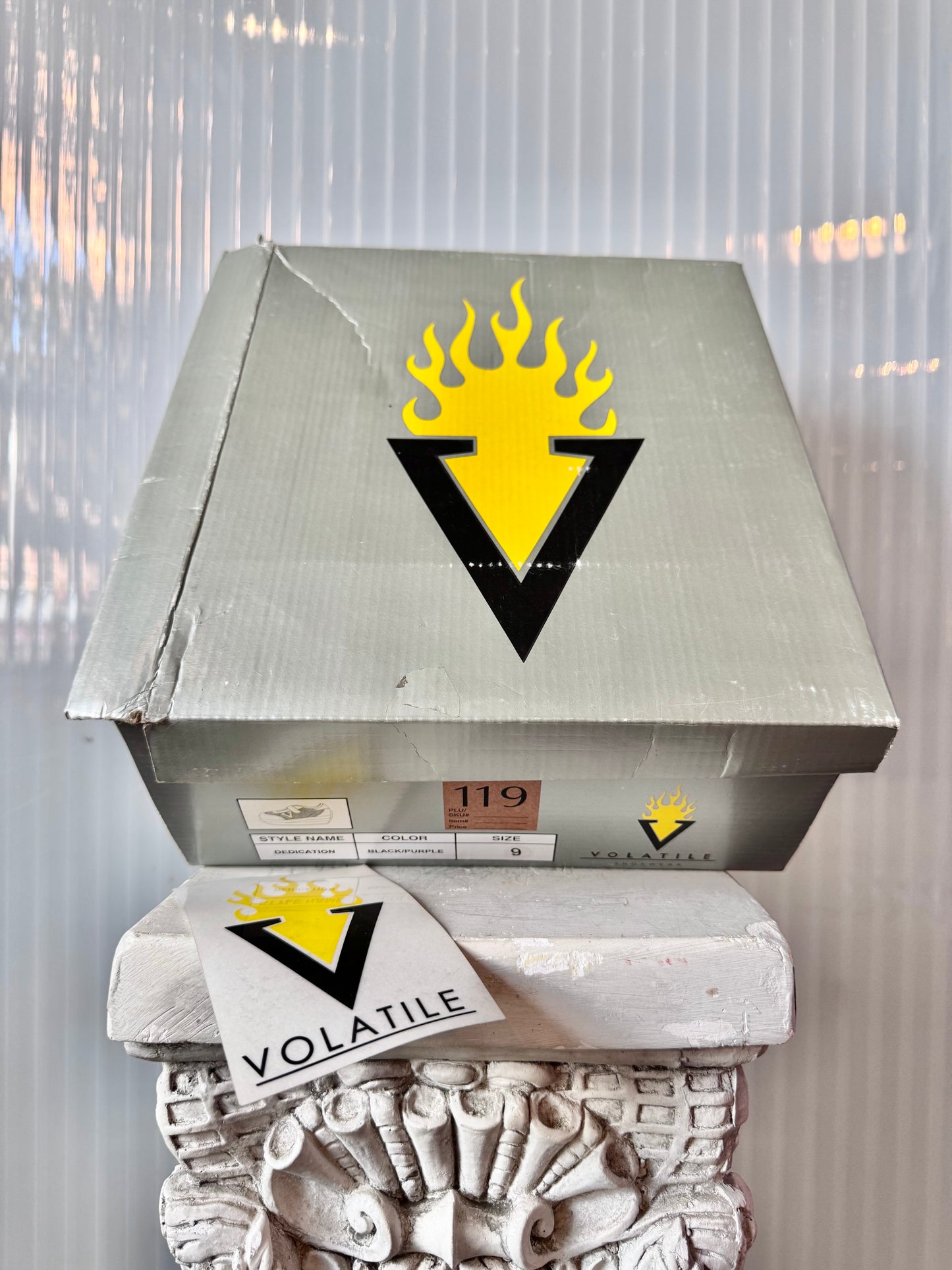 Y2K Volatile Dedication Black & Purple Platform Sneakers