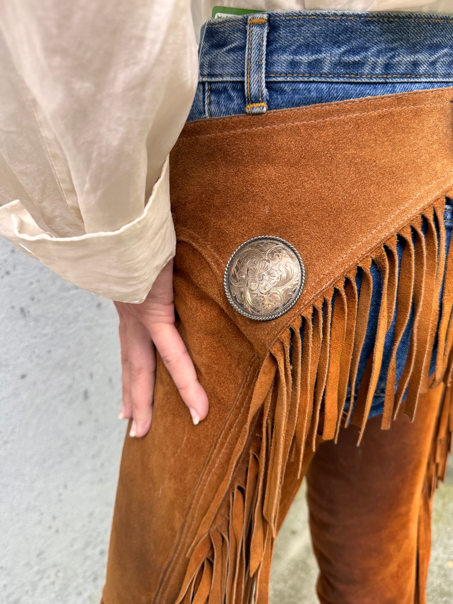 1970s Fringe Suede Chaps