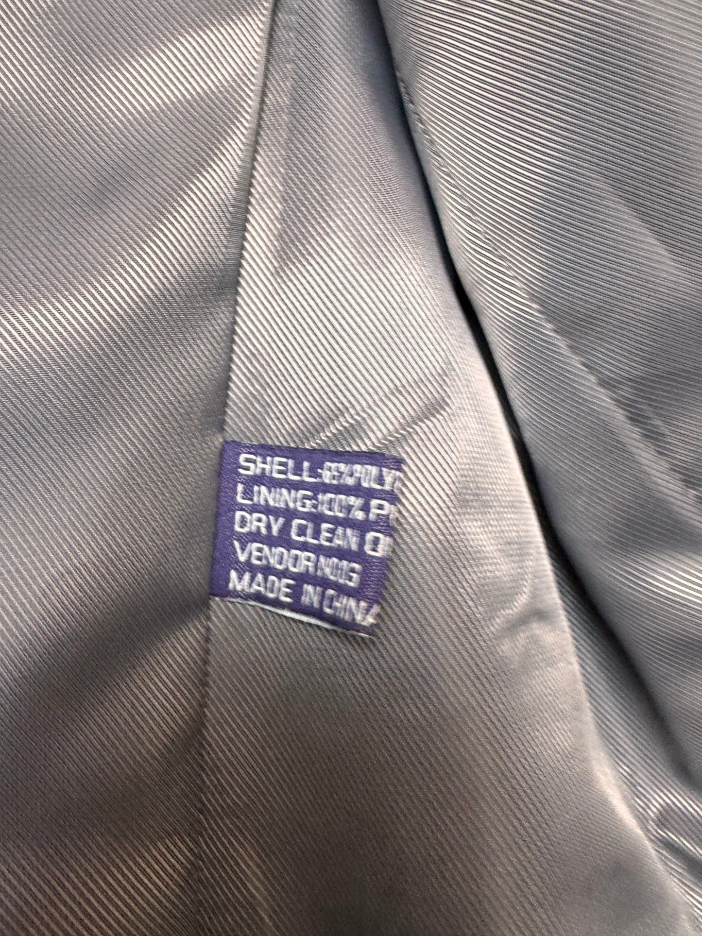1990s Gray & White Pinstripe Blazer & Pants Suit Set