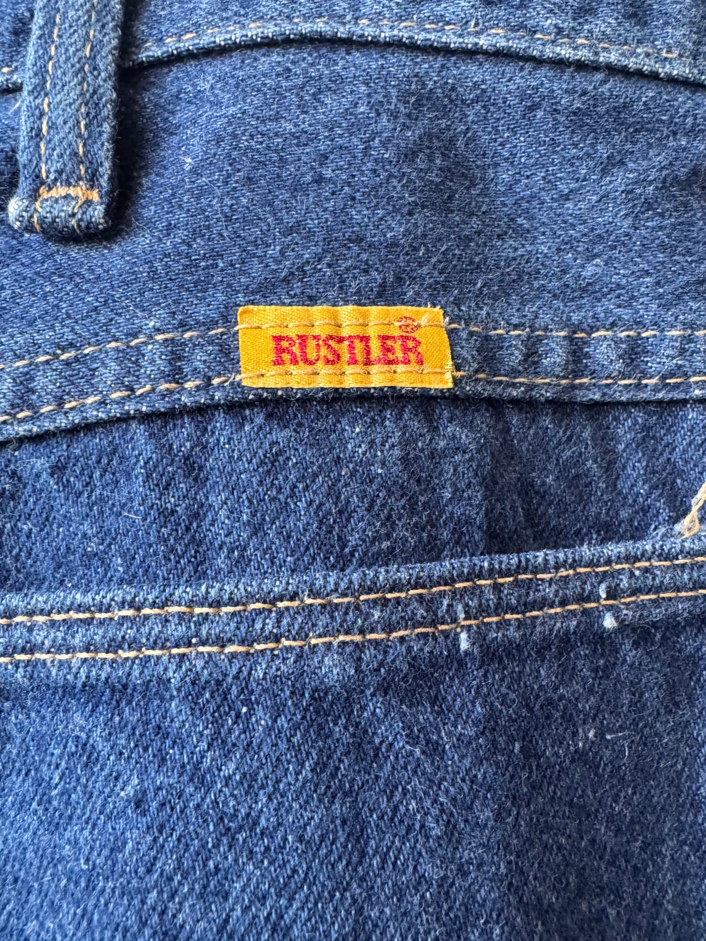 1980s Blue Denim Straight Leg Jeans