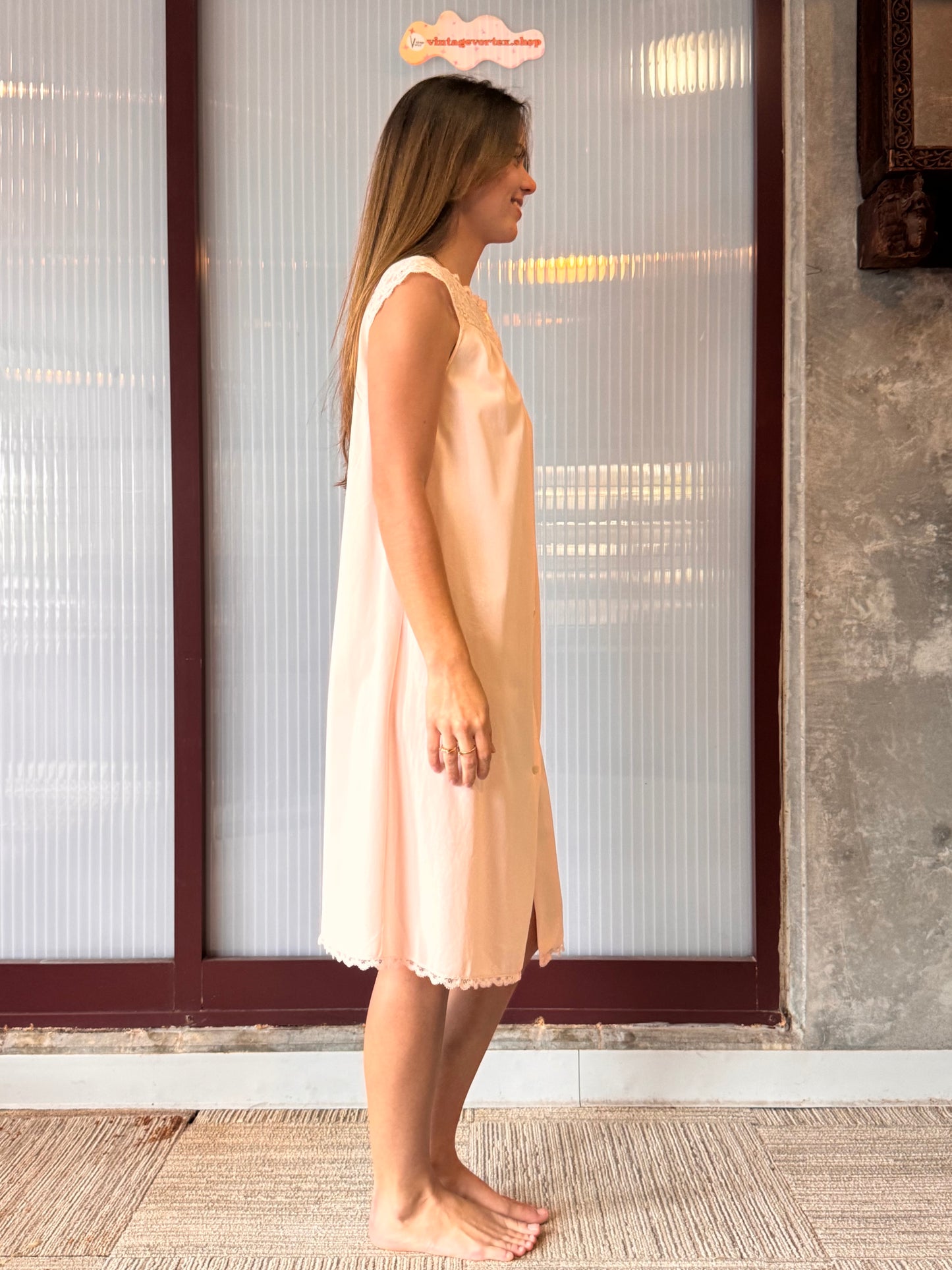 1960s Formfit Rogers Pink Nightgown