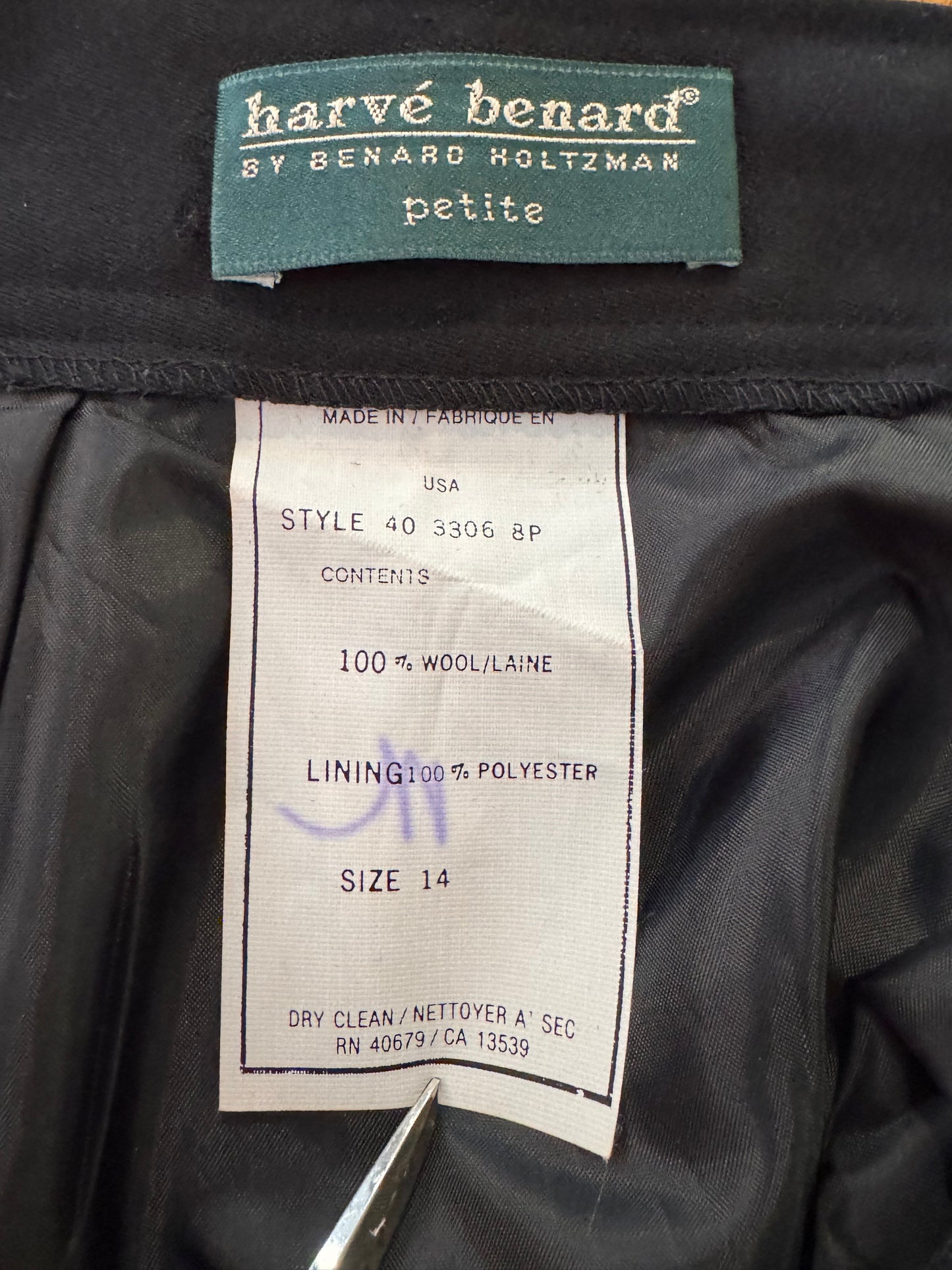 1980s Black & Gold Buttoned Suit Set